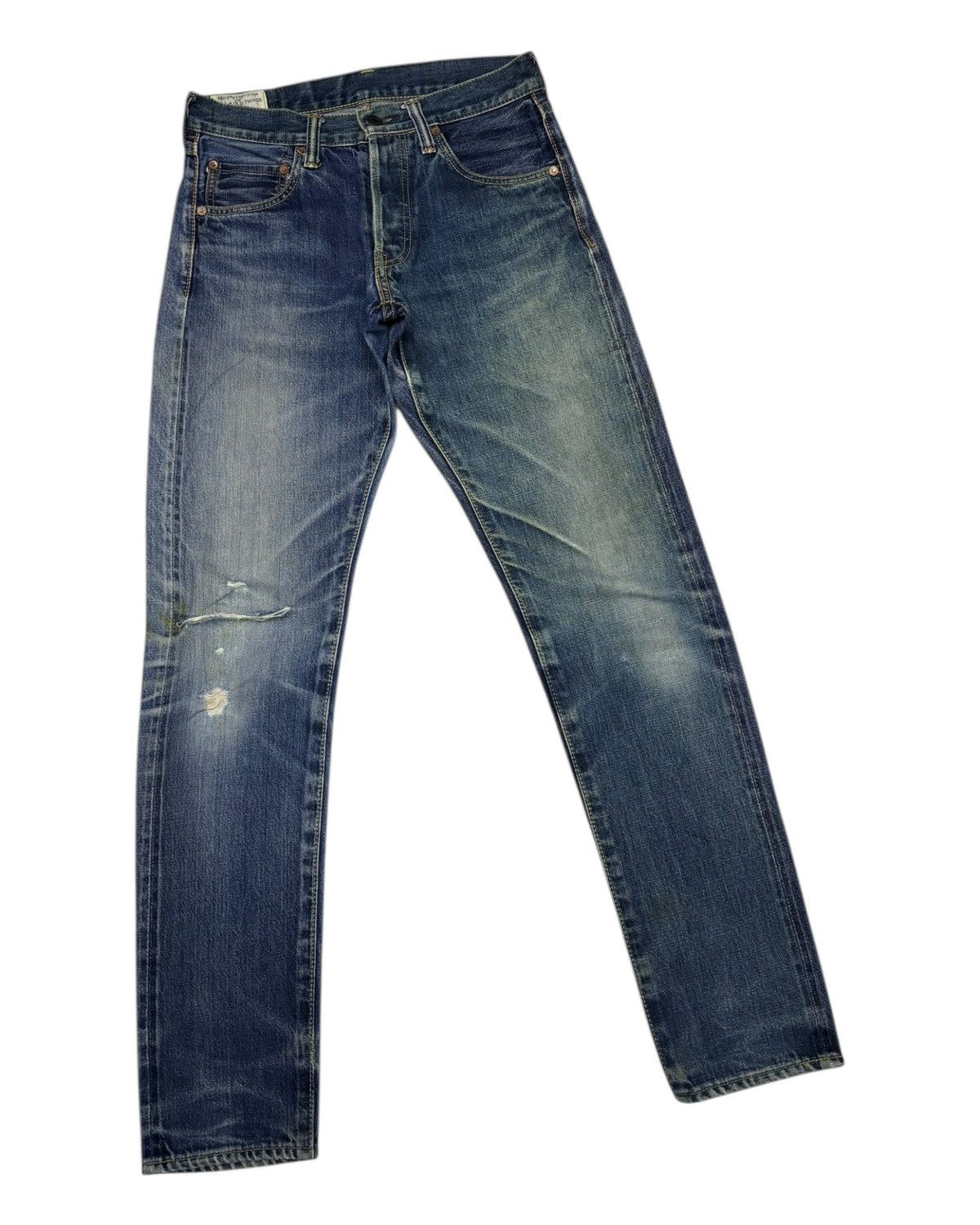 Studio D'Artisan STUDIO D'ARTISAN SELVEDGE DISTRESSED DENIM JEANS Size US 28 / EU 44 - 6 Thumbnail