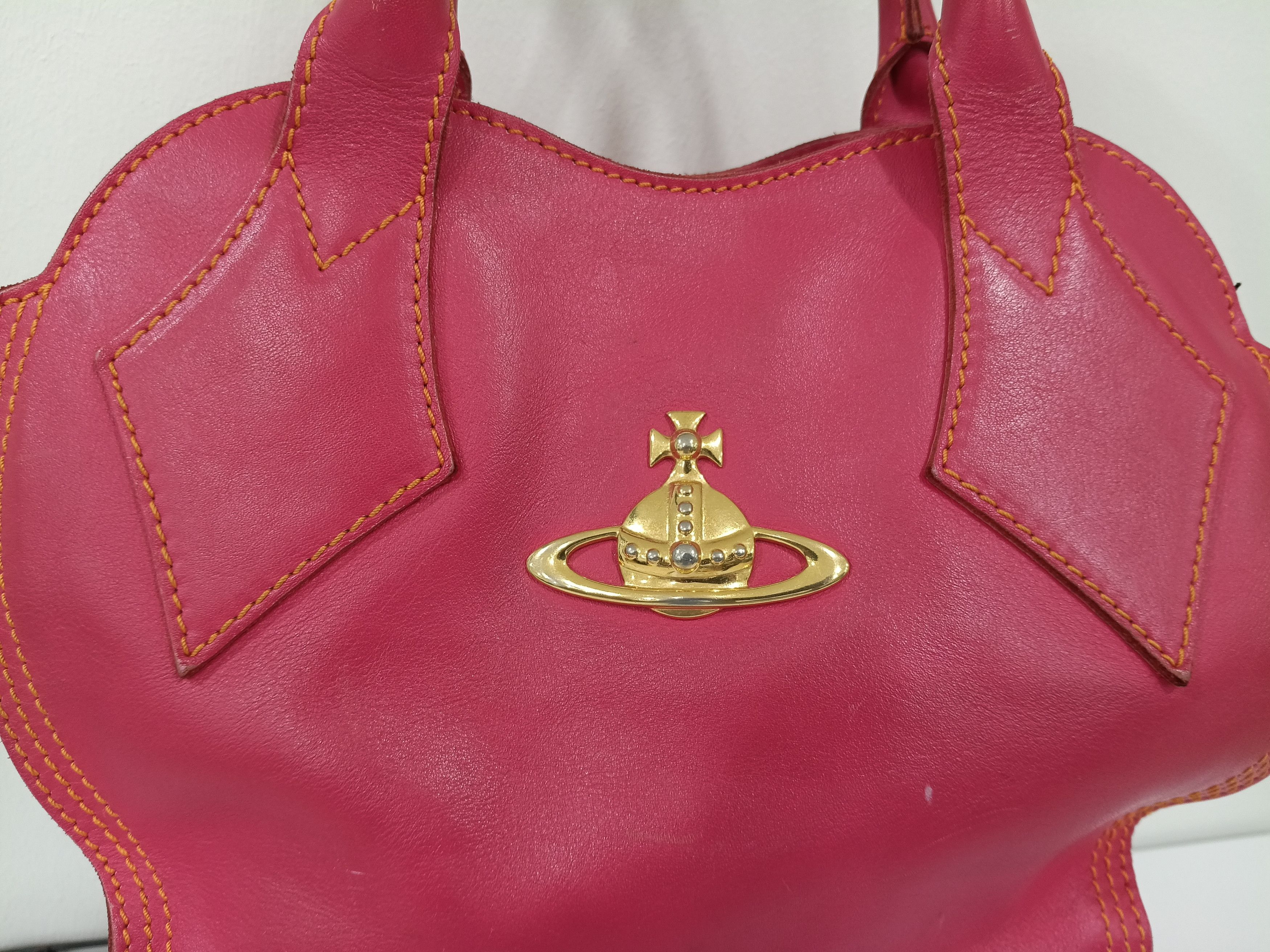Vivienne Westwood Vivienne Westwood Leather Bag Pink colour Size ONE SIZE - 3 Thumbnail