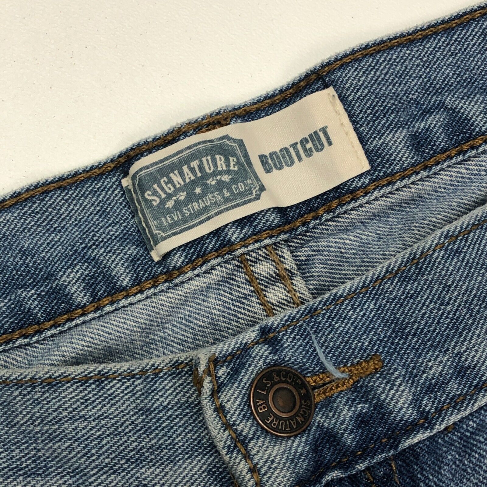 Levi's Levis Signature Bootcut Light Blue Jeans Pants Size 36x34 B2 Size US 36 / EU 52 - 4 Thumbnail