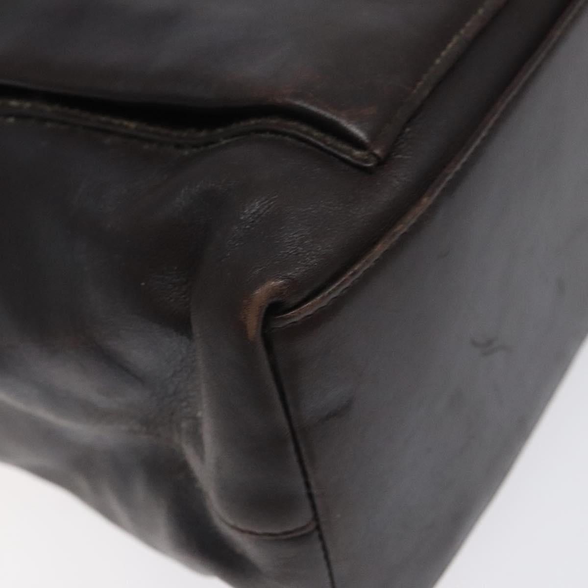 Gucci GUCCI Bamboo Hand Bag Leather Dark Brown Gold Size ONE SIZE - 11 Thumbnail