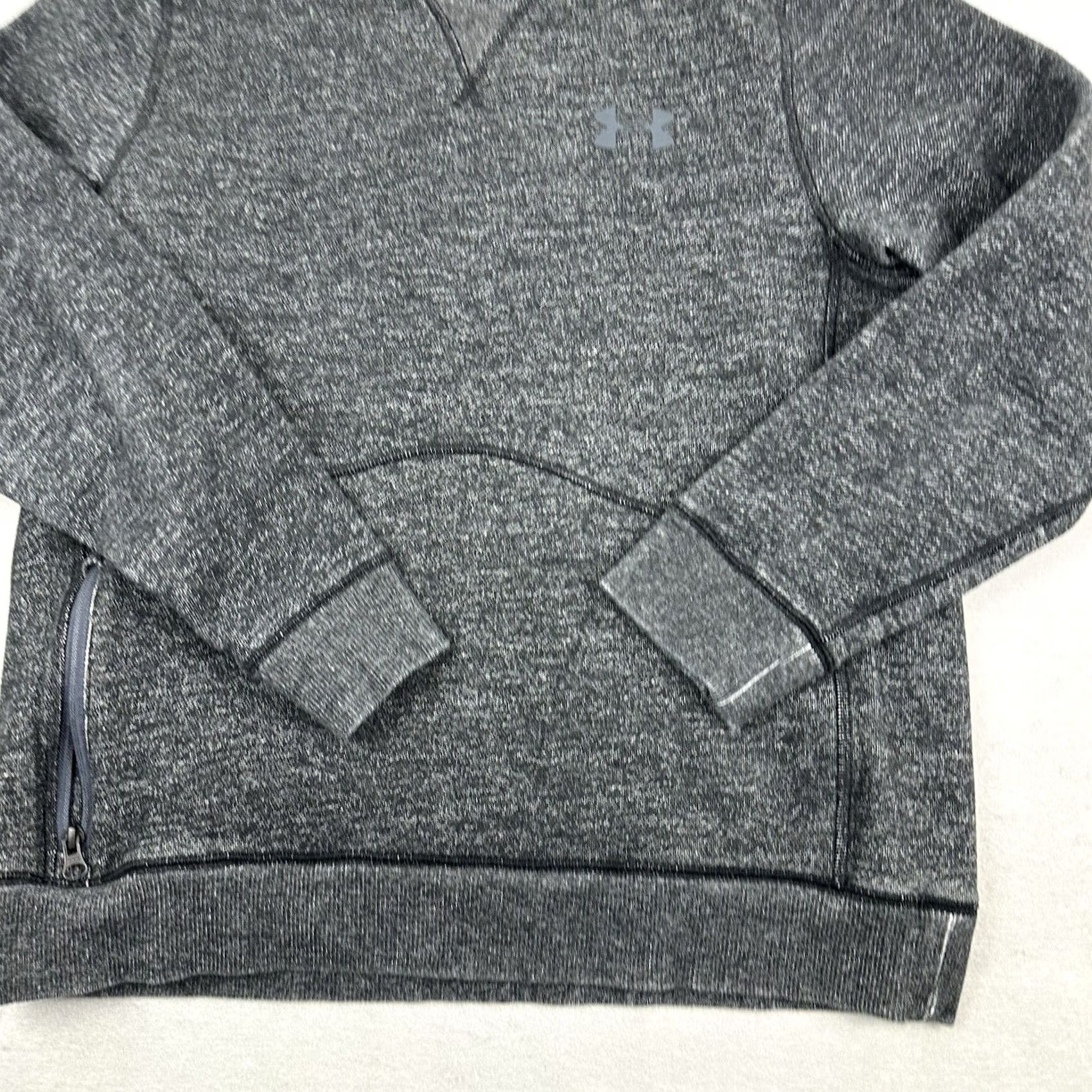 Under Armour Under Armour Sweatshirt Women Medium Gray Solid Crewneck Pullover Zipper Side Zip M Size M / US 6-8 / IT 42-44 - 3 Thumbnail