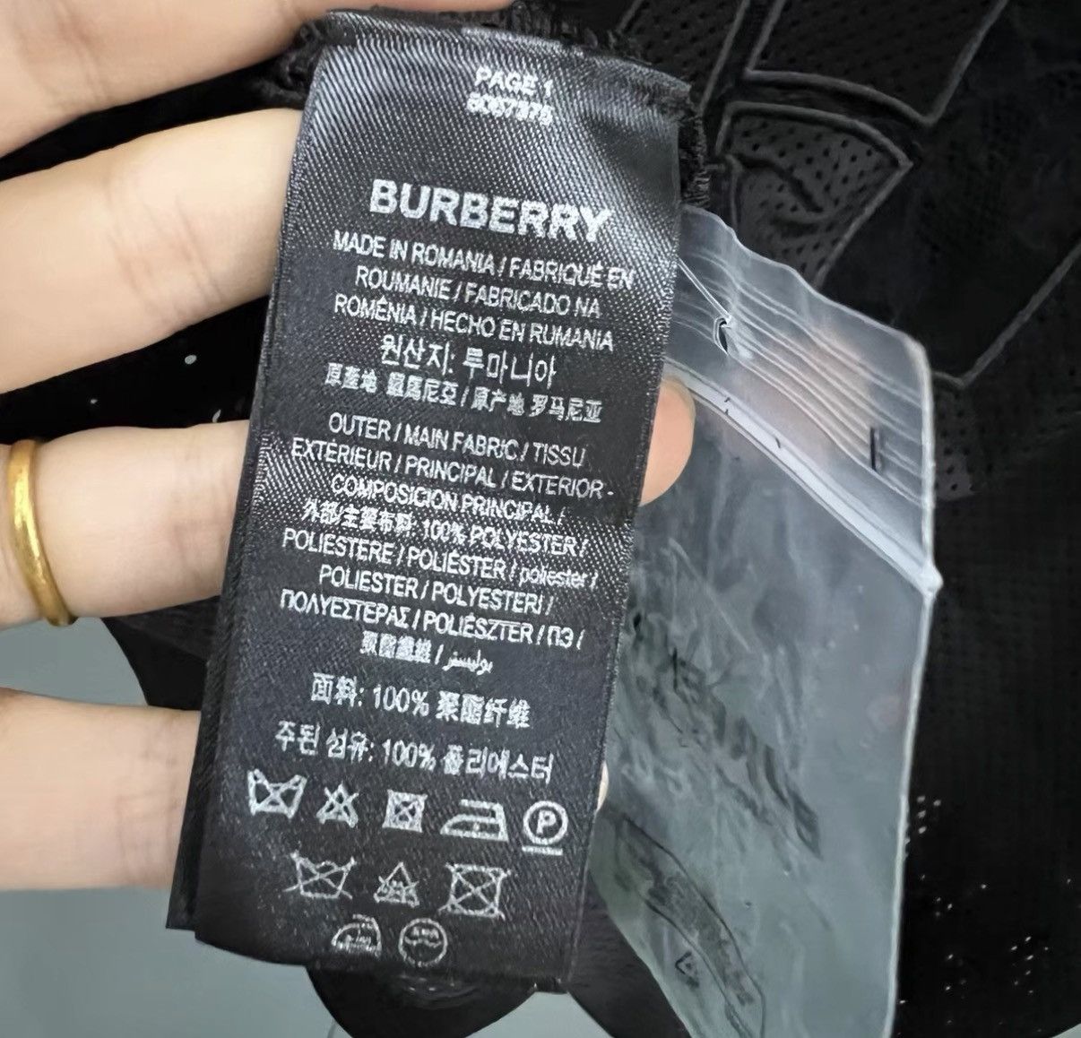 Burberry Burberry Back Embroidered Mesh Short-Sleeve Shirt J41 Size US L / EU 52-54 / 3 - 3 Thumbnail