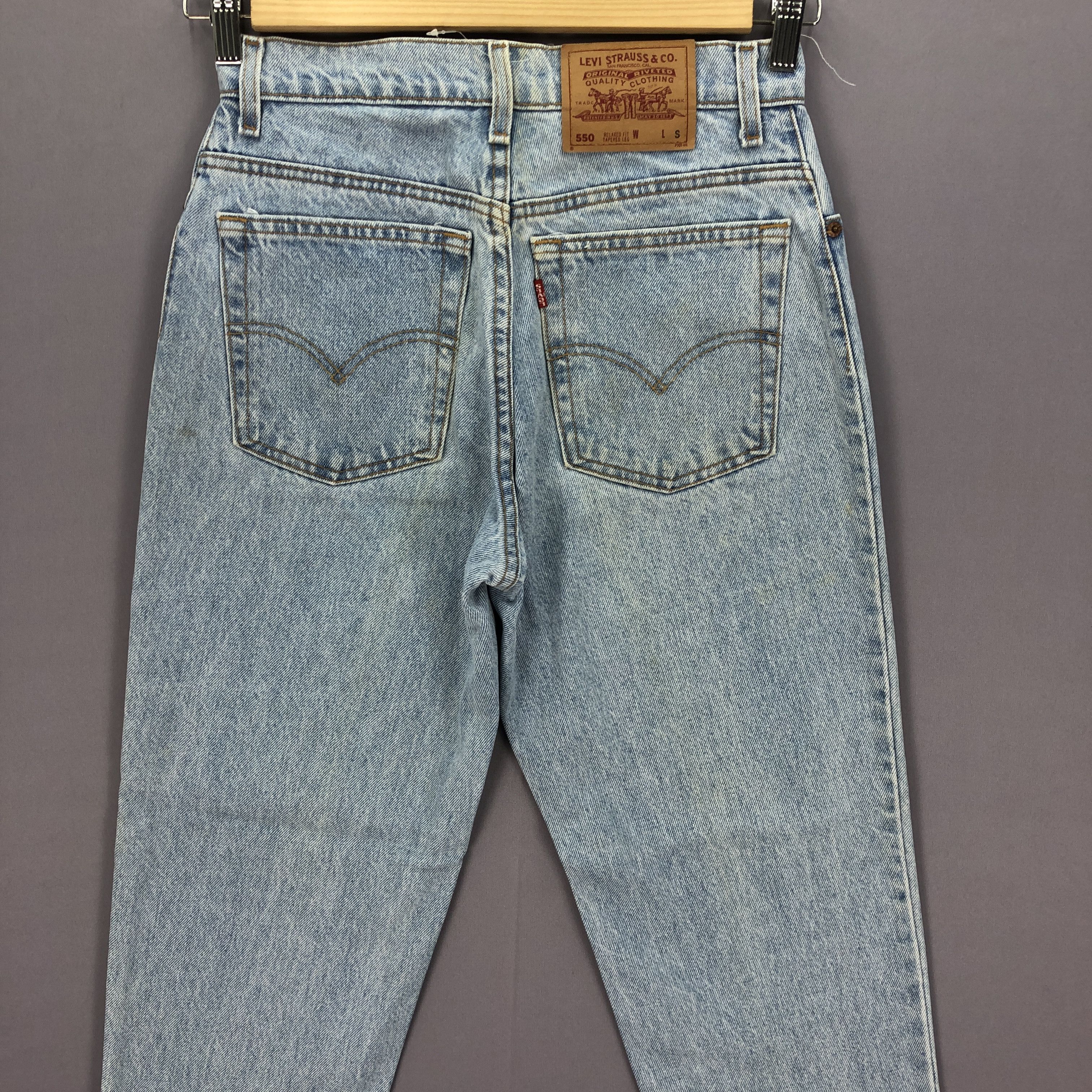 Levi's Vintage Levis 550 Sun Faded Jeans Levi's Light Wash Denim Size 26" / US 2 / IT 38 - 4 Thumbnail