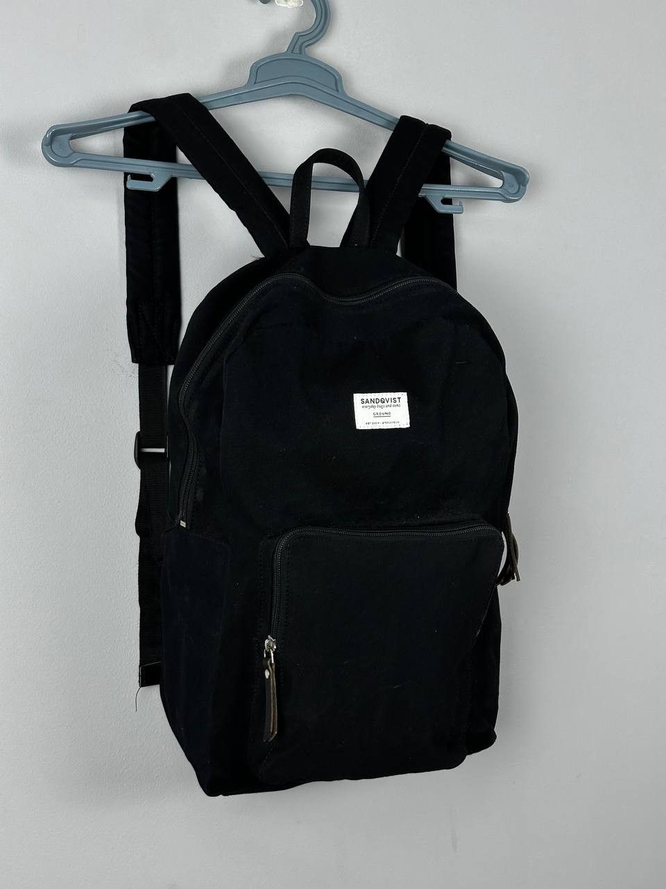 SANDQVIST Kim Ground Sandqvist Backpack Cotton Bag Black Size ONE SIZE - 1 Thumbnail
