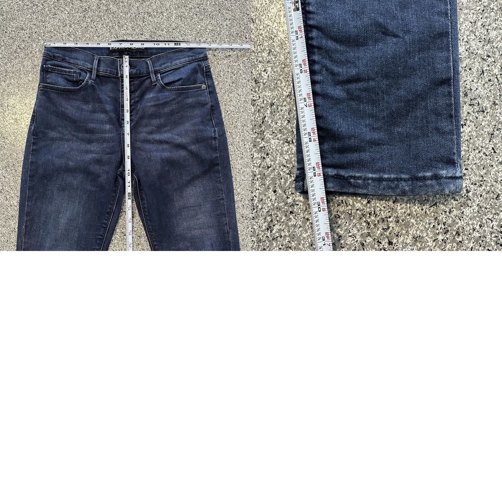 Express Express Womens Jeans 8 Mid Rise Denim Jeggings Stretch Pockets Blue 29x30 Size 29" - 8 Thumbnail