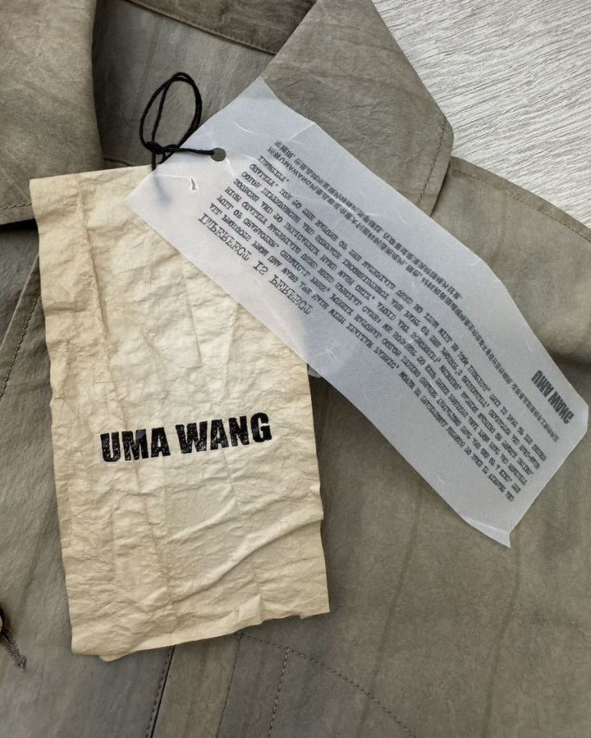 Uma Wang BNWT 🔥 UMA WANG JUROR JACKET Size US M / EU 48-50 / 2 - 5 Thumbnail