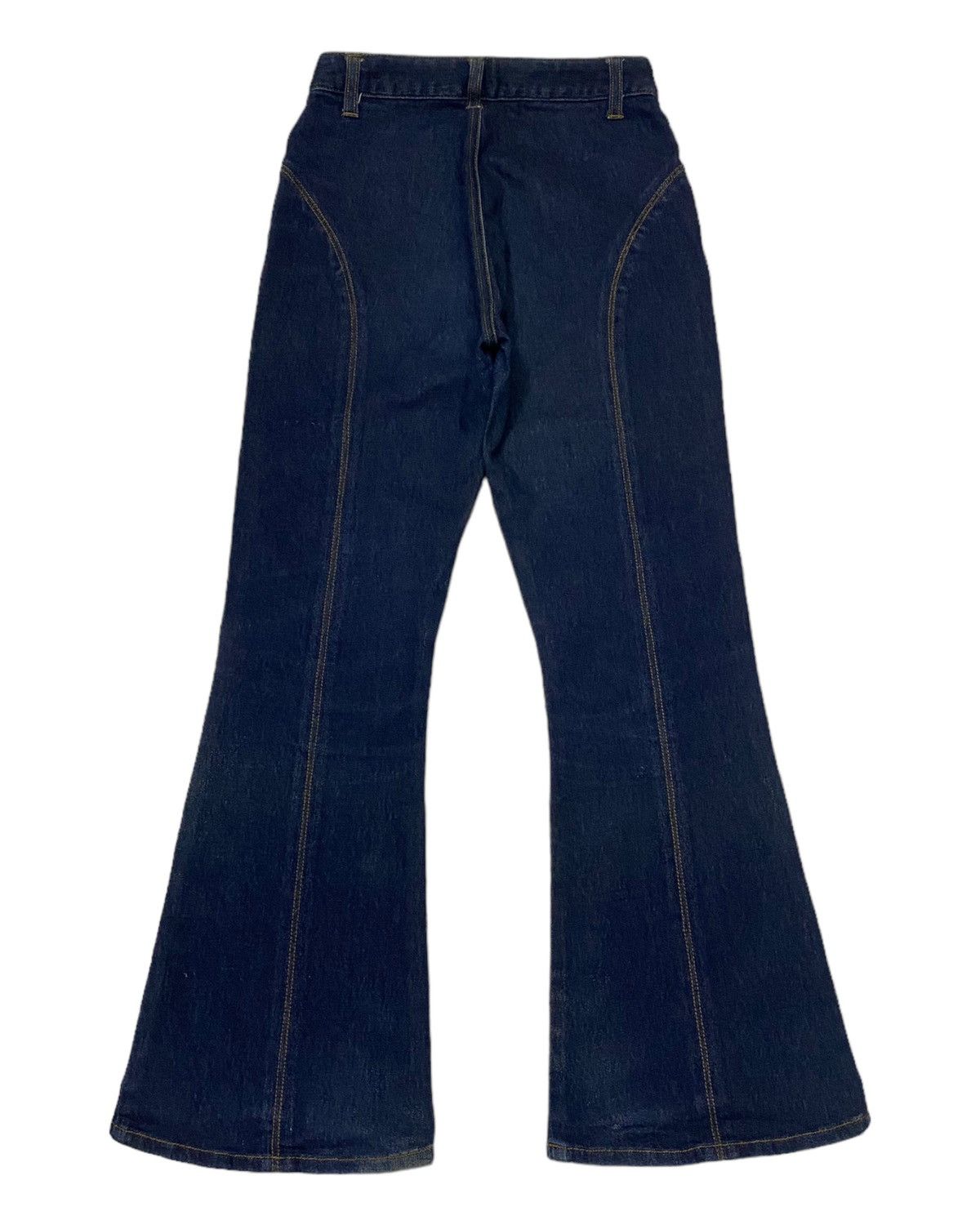 If Six Was Nine × Japanese Brand FLARE JEANS UNBRAND JAPANESE BOOTCUT DENIM JEANS DISTRESSED Size 25" / US 0 / IT 36 - 3 Thumbnail