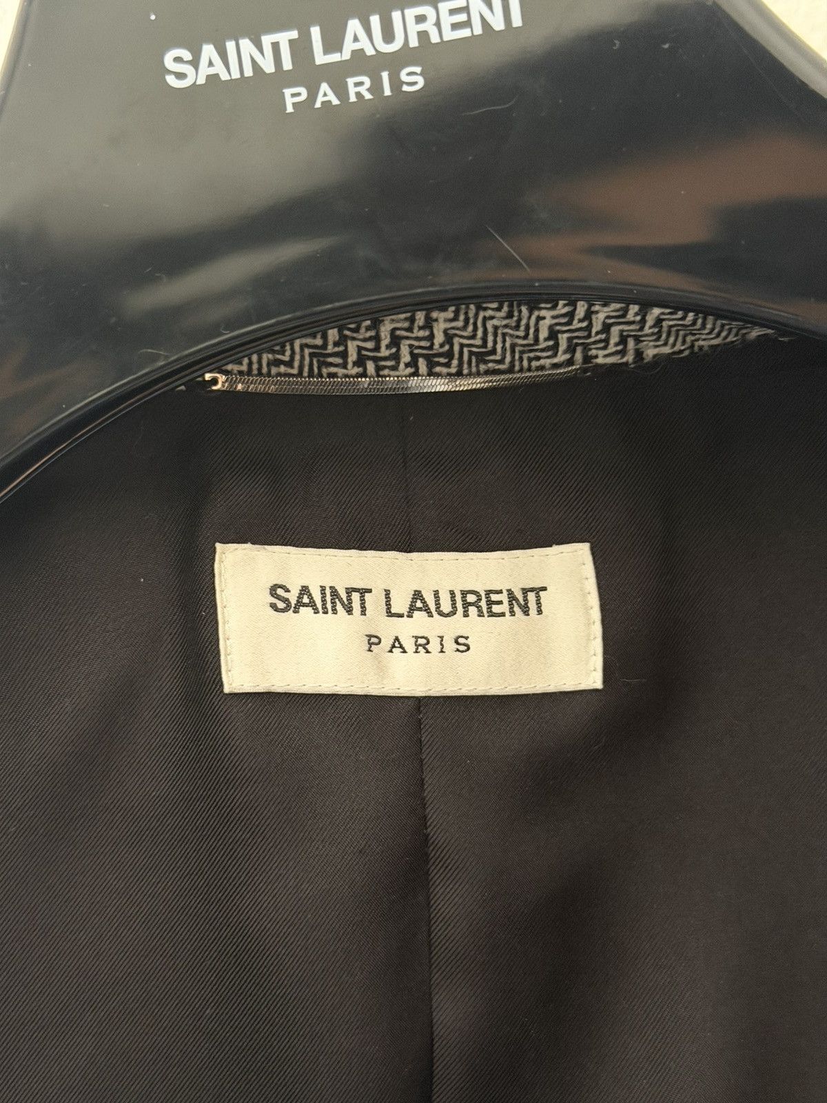 Saint Laurent Paris $3.3k Deconstructed Check Double Breasted Blazer 46 Size 46S - 6 Thumbnail