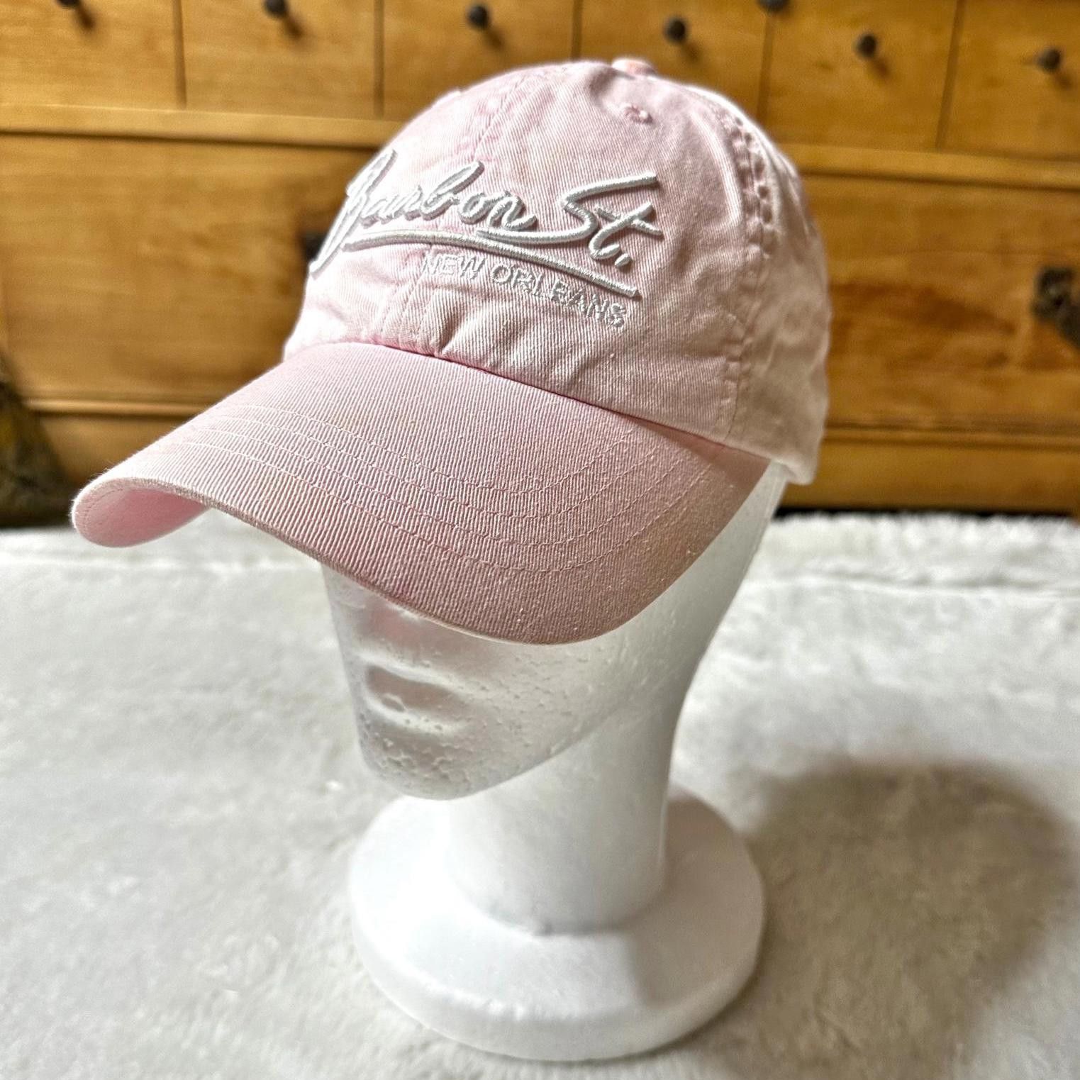 Designer Bourbon St. New Orleans Pink Baseball Cap Adjustable Unisex Size ONE SIZE - 1 Thumbnail