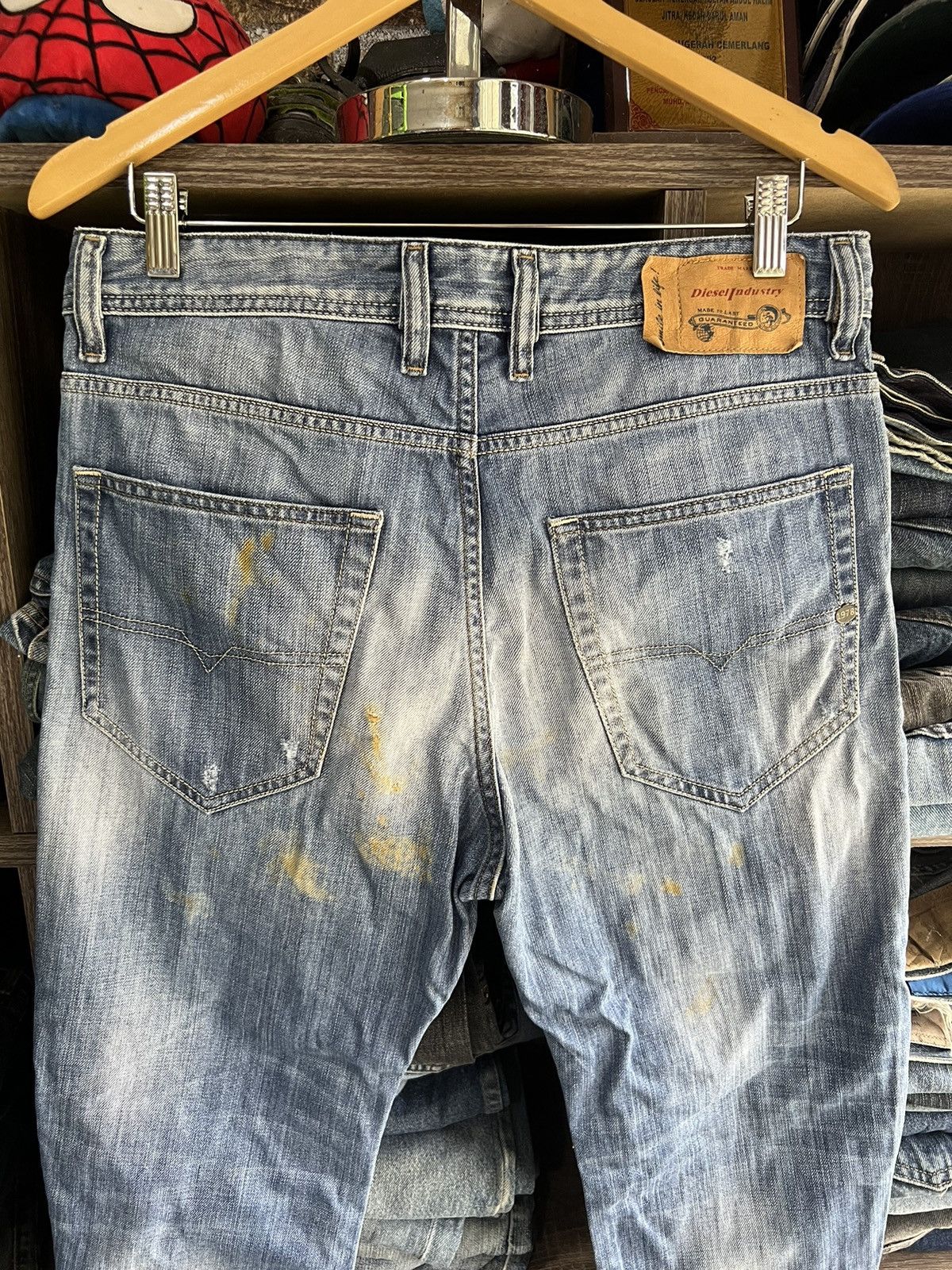 Diesel 🔥Vintage Diesel Industry Cropped Distressed Denim Size US 33 - 10 Thumbnail