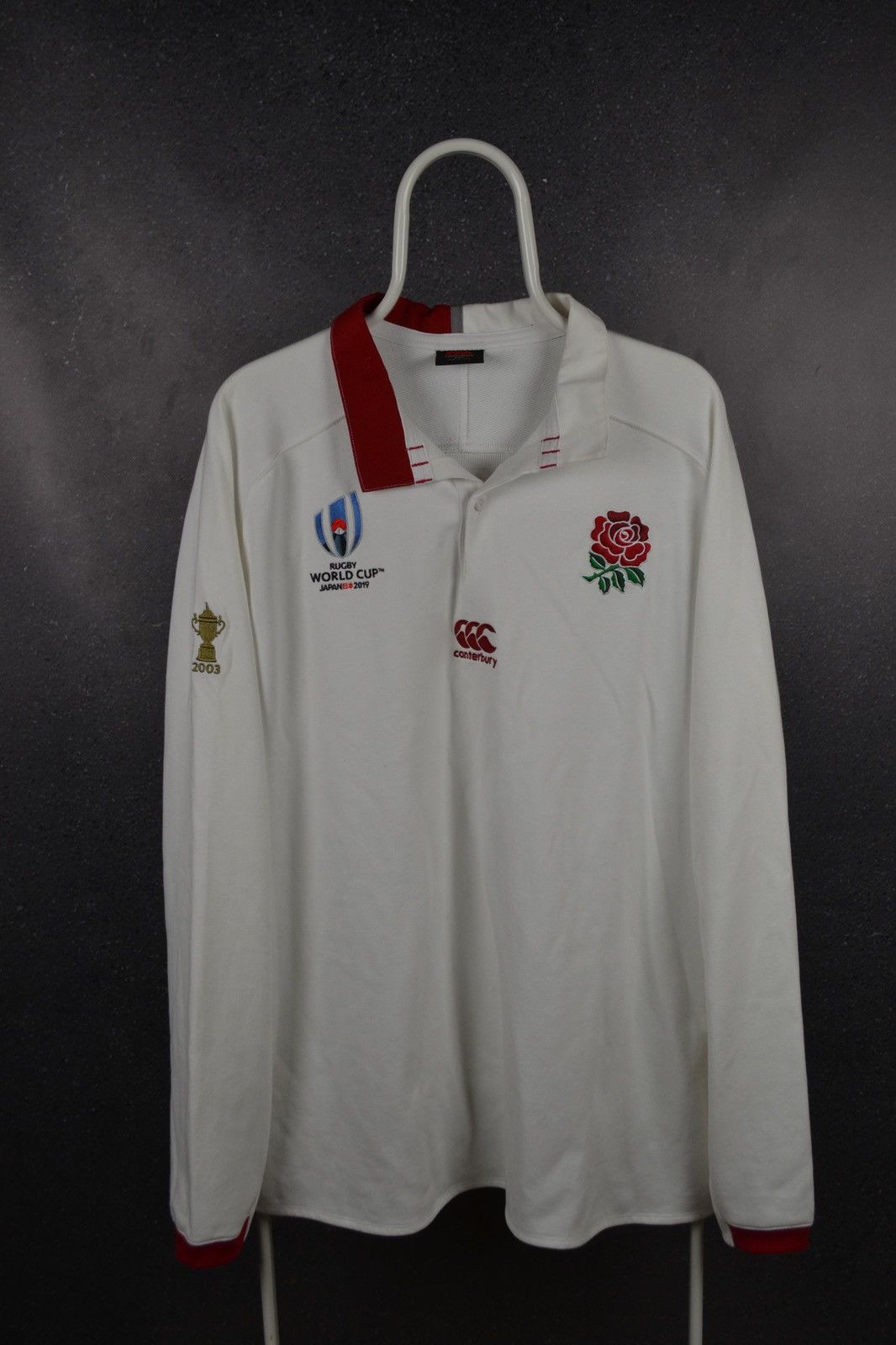 Canterbury of New Zealand England 2019 World Cup Rugby Union Shirt Canterbury Jersey Size US XXL / EU 58 / 5 - 1 Thumbnail