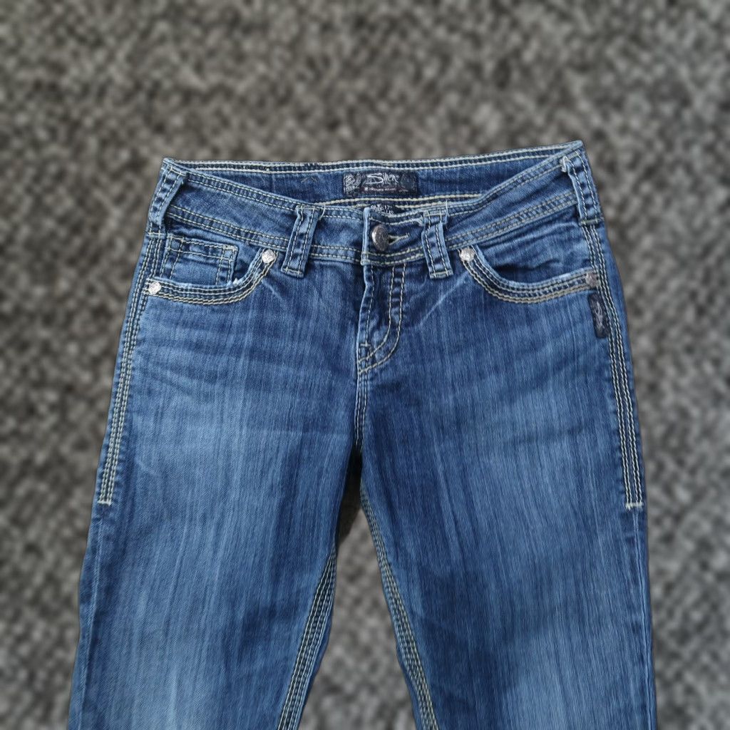 Silver Jeans Co. Silver Suki 17" Surplus Bootcut Jeans Women's 27x31 Blue Denim Pants Size 27" / US 4 / IT 40 - 1 Thumbnail