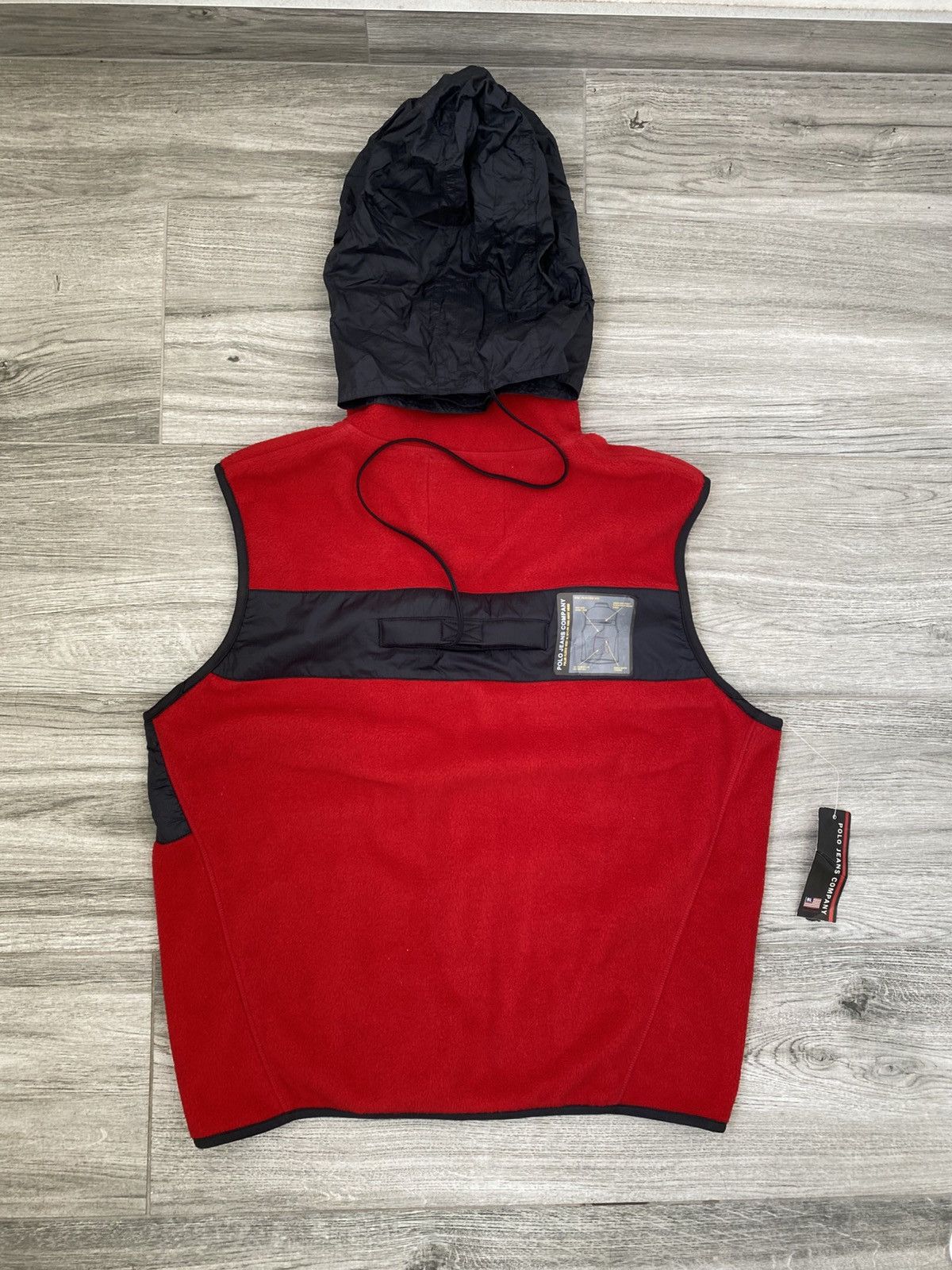Polo Ralph Lauren VINTAGE POLO RALPH LAUREN FLEECE VEST NYLON HIDE-AWAY HOOD Size US M / EU 48-50 / 2 - 2 Thumbnail