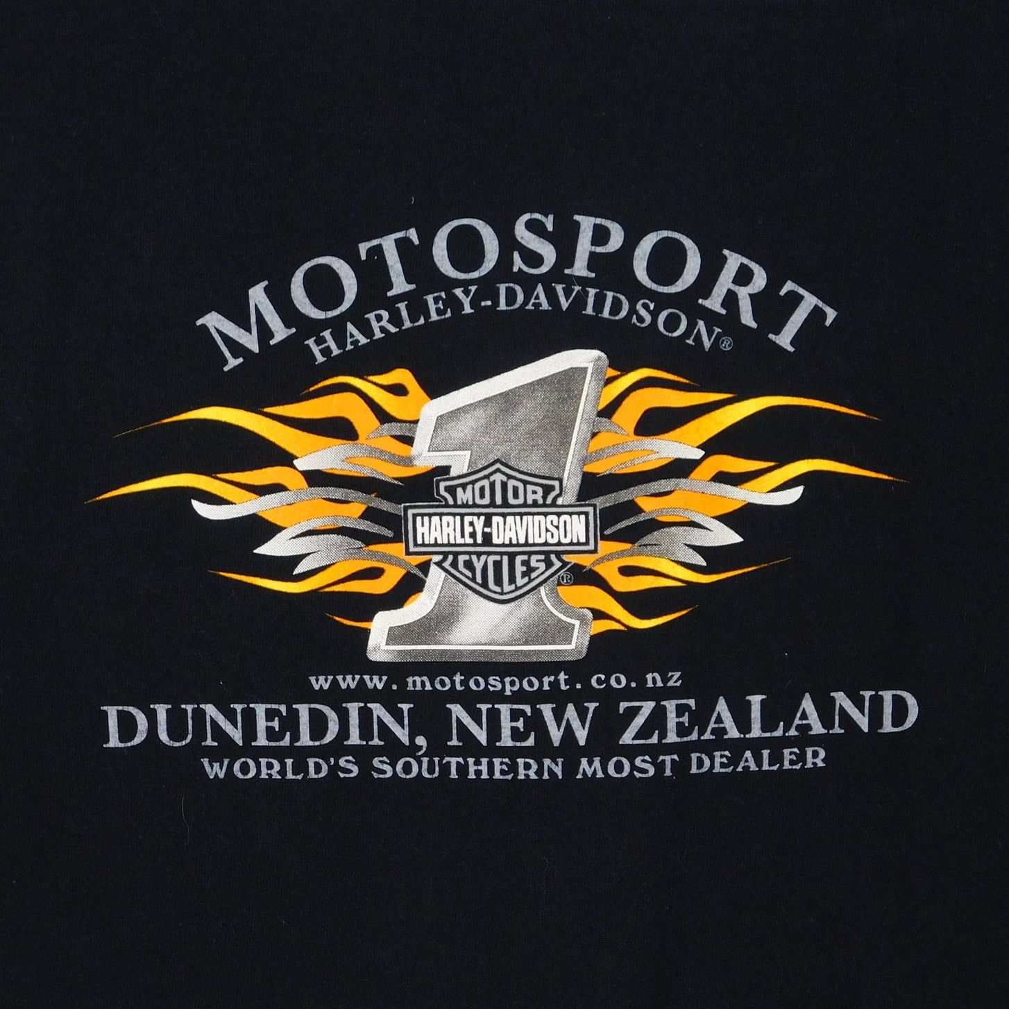 Harley Davidson Y2K Harley Davidson New Zealand Fat Boys Rule Tee Sz L 2004 Size US L / EU 52-54 / 3 - 6 Thumbnail