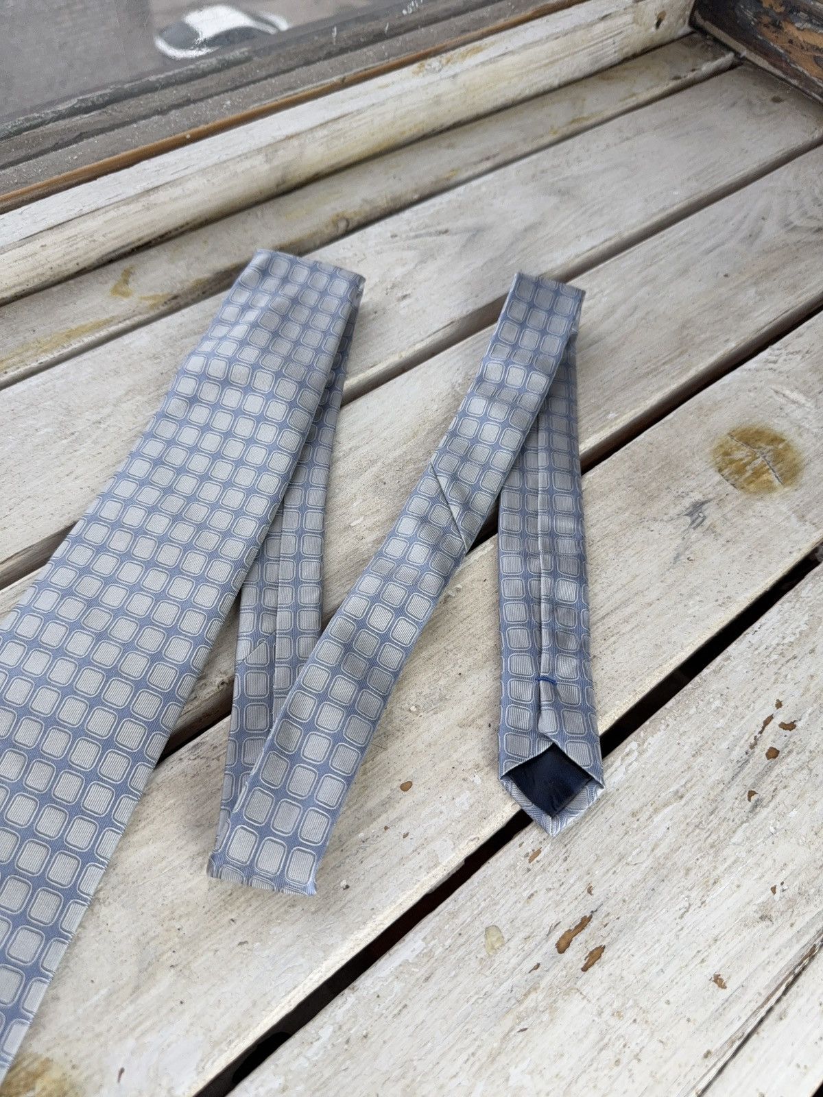 Designer × Lanvin Lanvin Paris Tie Red Silk Geometric Pattern Made in France Size ONE SIZE - 3 Thumbnail