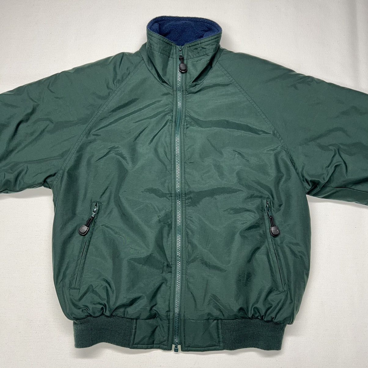 Other Luna Pier Jacket Green Nylon Bomber Full Zip Fleece Lined Size US S / EU 44-46 / 1 - 2 Thumbnail