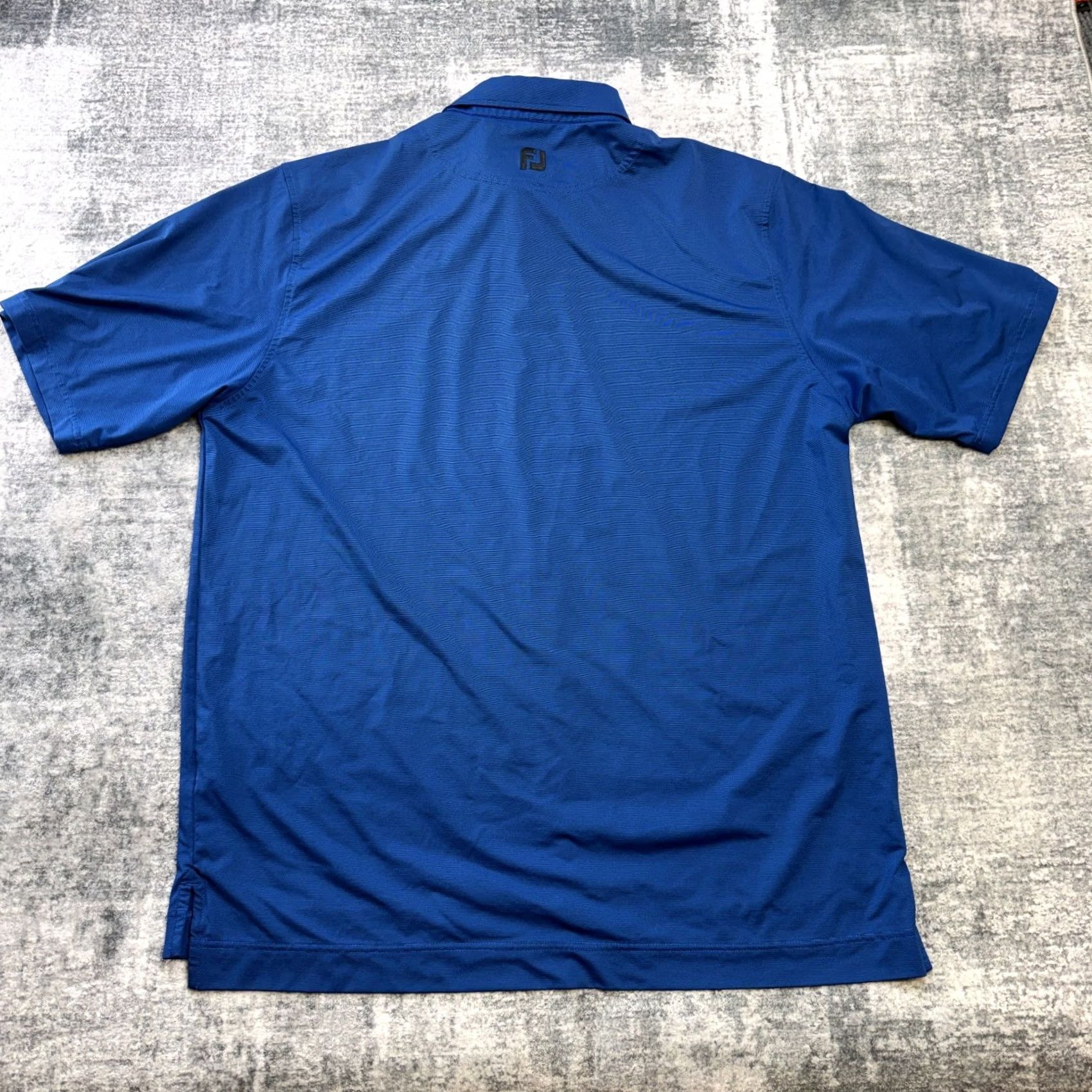 Footjoy FootJoy Polo Shirt Mens 2XL Striped Blue Polo Golf Performance Stretch Breathable Travel FJ Size US XXL / EU 58 / 5 - 4 Thumbnail
