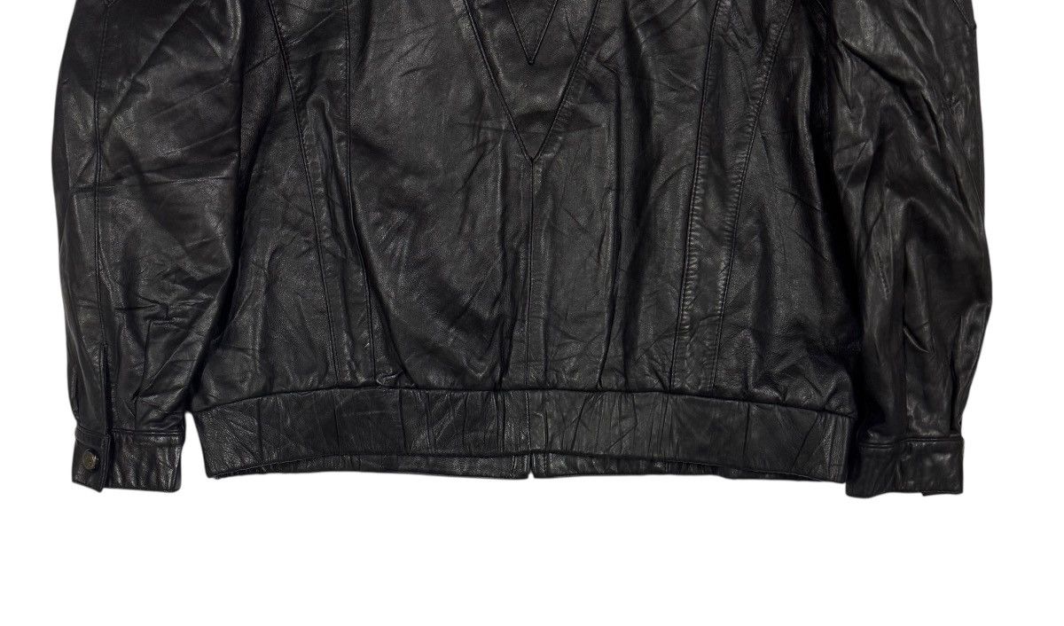 Kadoya Vtg🔥Kosmick Ridding Leather Jacket Made In Spain Size L Size US L / EU 52-54 / 3 - 13 Thumbnail