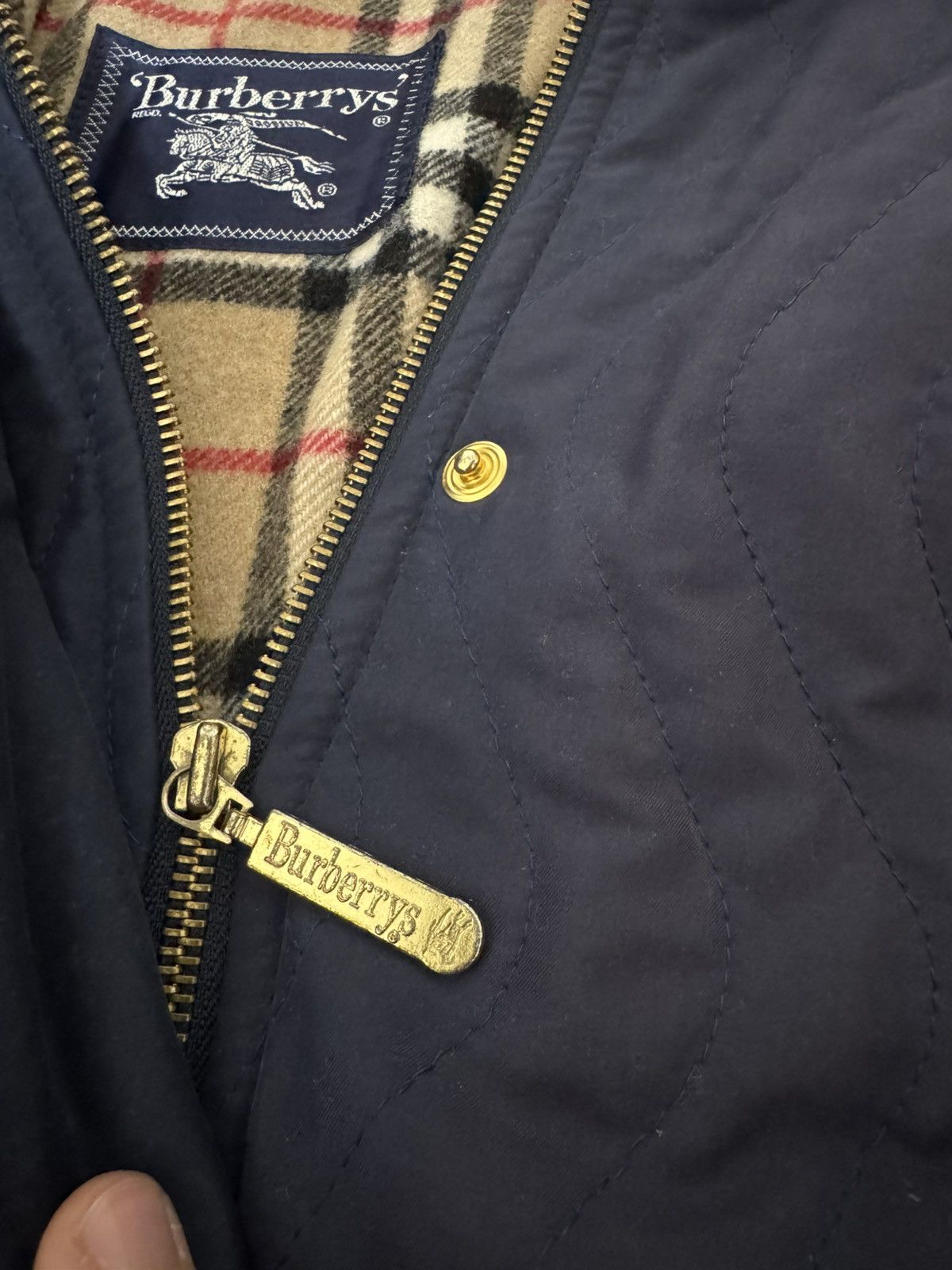 Burberry Burberry Wool jacket Navy vintage Size M / US 6-8 / IT 42-44 - 9 Thumbnail