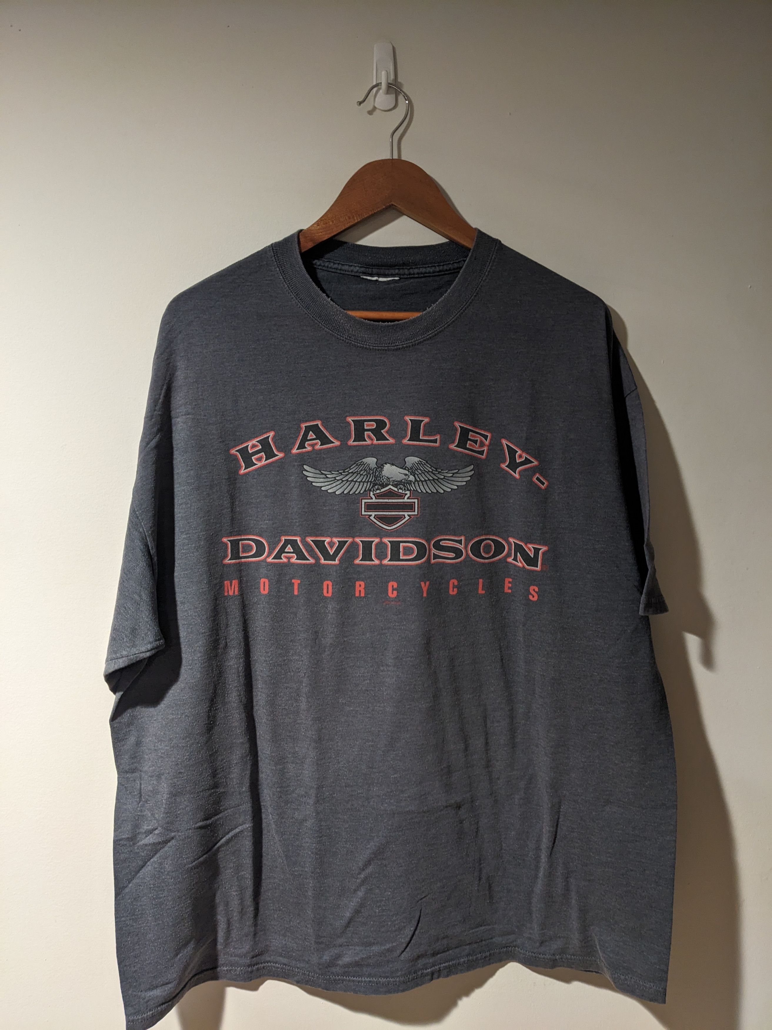 Harley Davidson × Vintage Vintage 2011 Harley Davidson Motorcycle Dragon Smoky T-Shirt Size US XXL / EU 58 / 5 - 1 Thumbnail