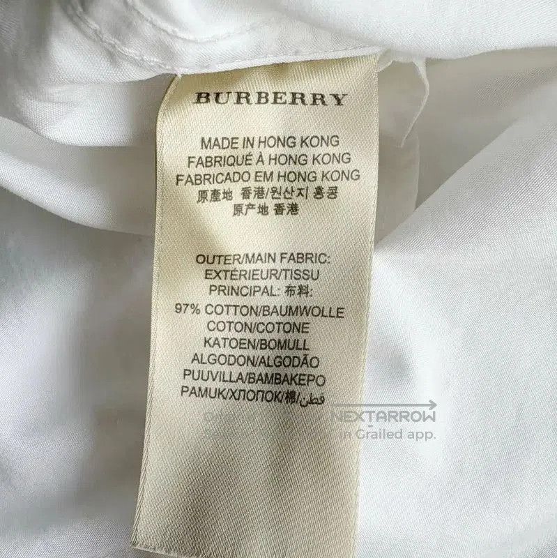 Burberry Burberry Long Sleeve White Cotton Shirt. Size US M / EU 48-50 / 2 - 6 Thumbnail