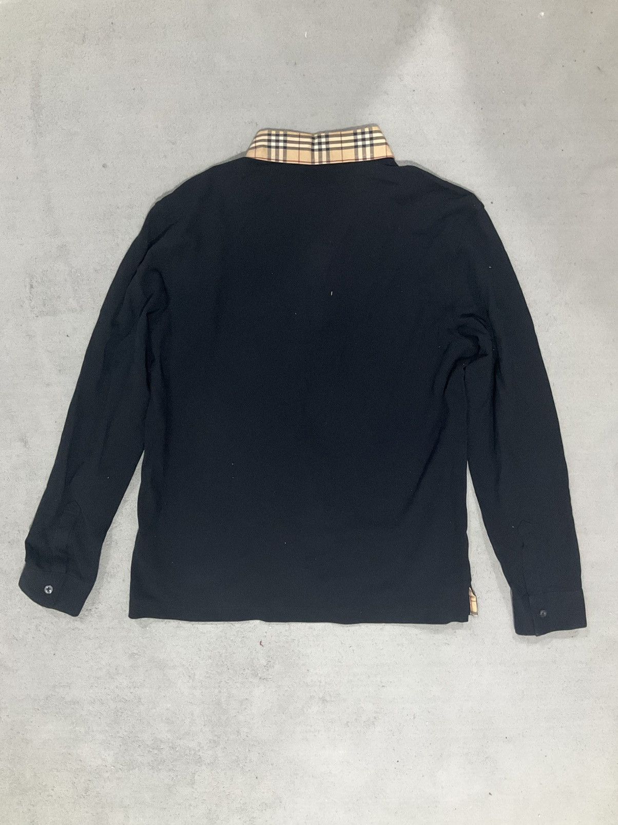 Burberry Burberry Nova Check Black Long Sleeve Polo Shirt Size US S / EU 44-46 / 1 - 3 Thumbnail