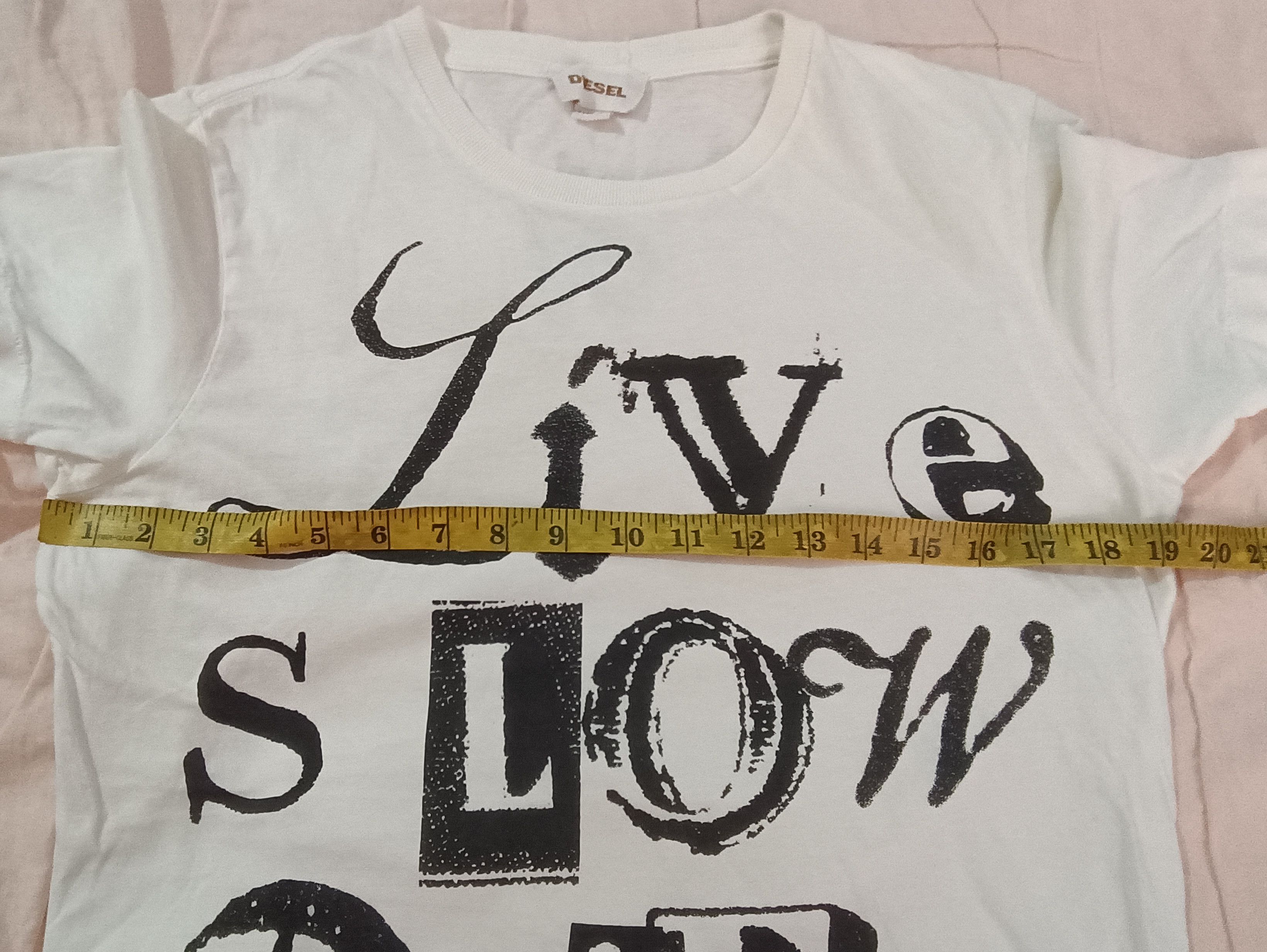 Diesel × Vintage Live Slow Die Old Diesel T Shirt Size US S / EU 44-46 / 1 - 9 Thumbnail