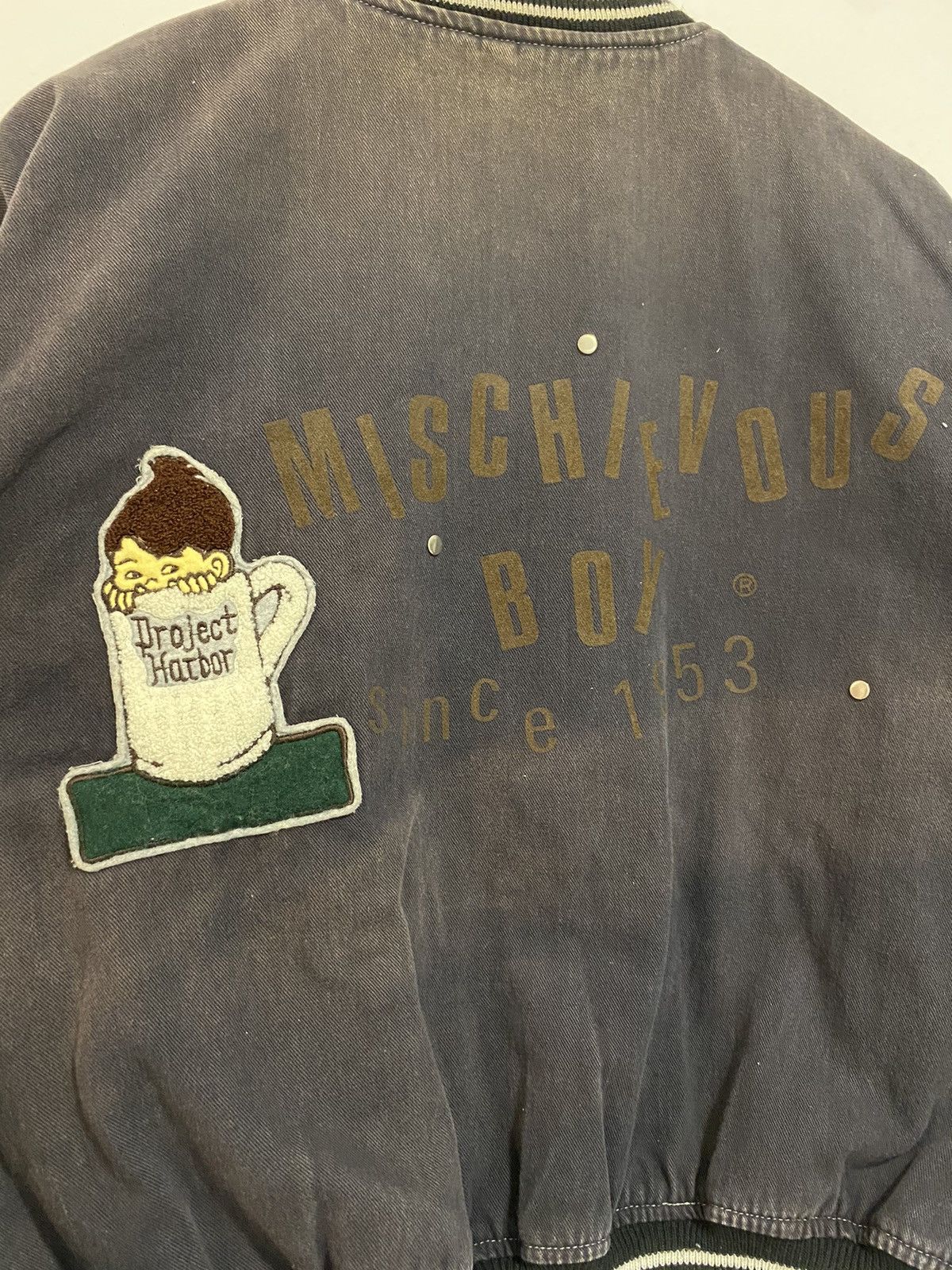 Faded Harbor Light Mischievous Boy Bomber