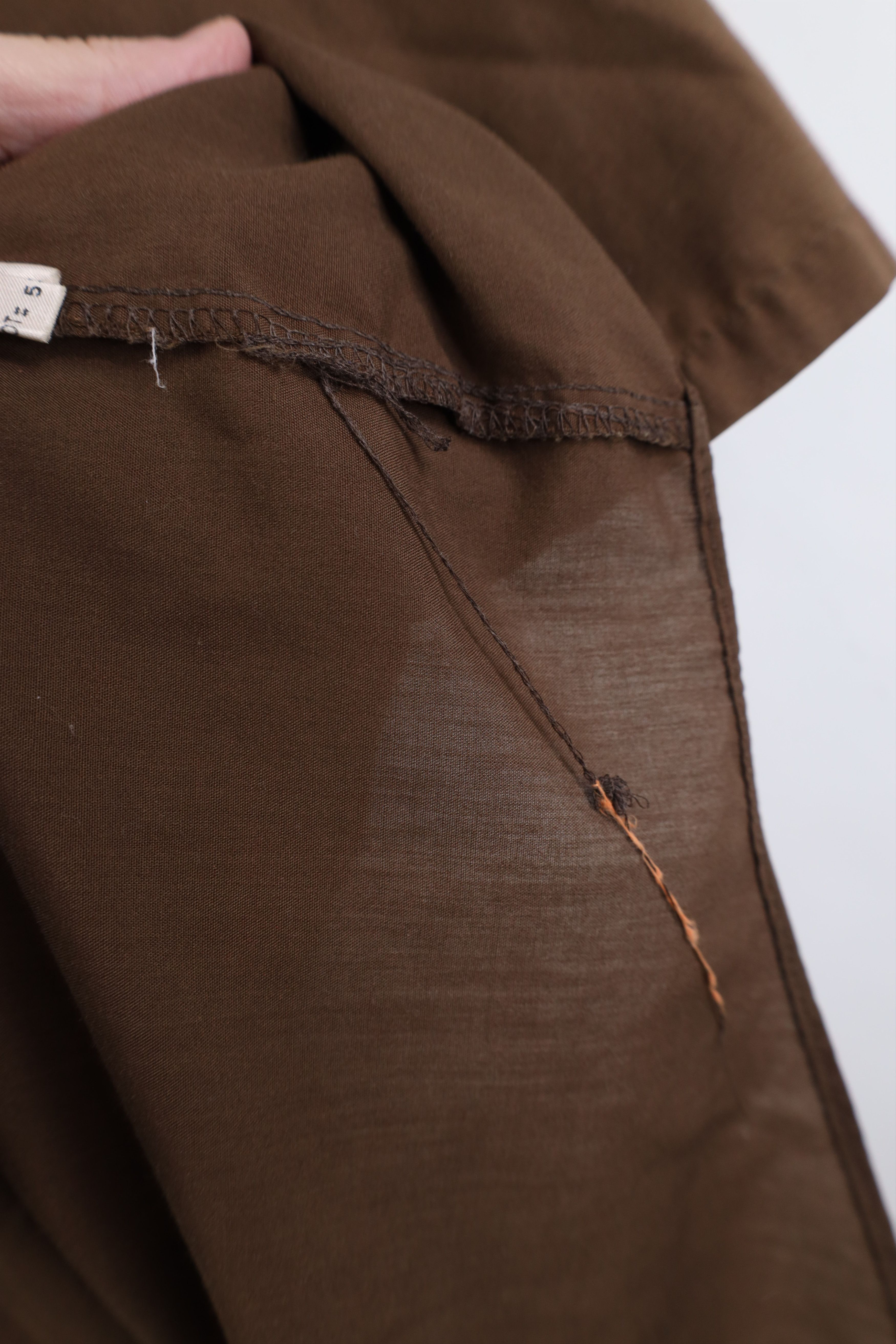 Vintage Vintage 70s Streetwear Short Sleeve Button Shirt Brown Size US XL / EU 56 / 4 - 11 Thumbnail