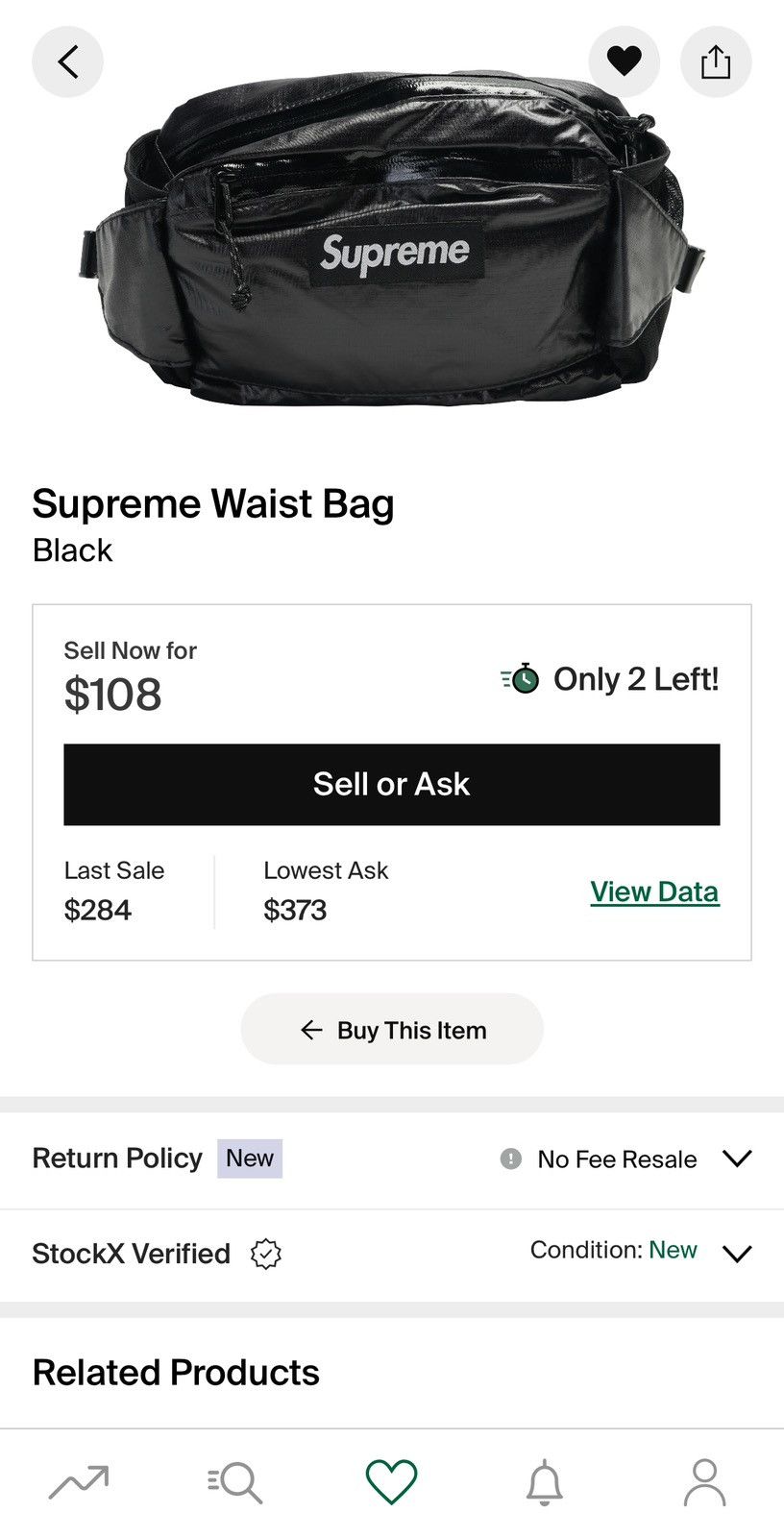 Supreme Supreme FW17 Waist Bag Size ONE SIZE - 11 Thumbnail