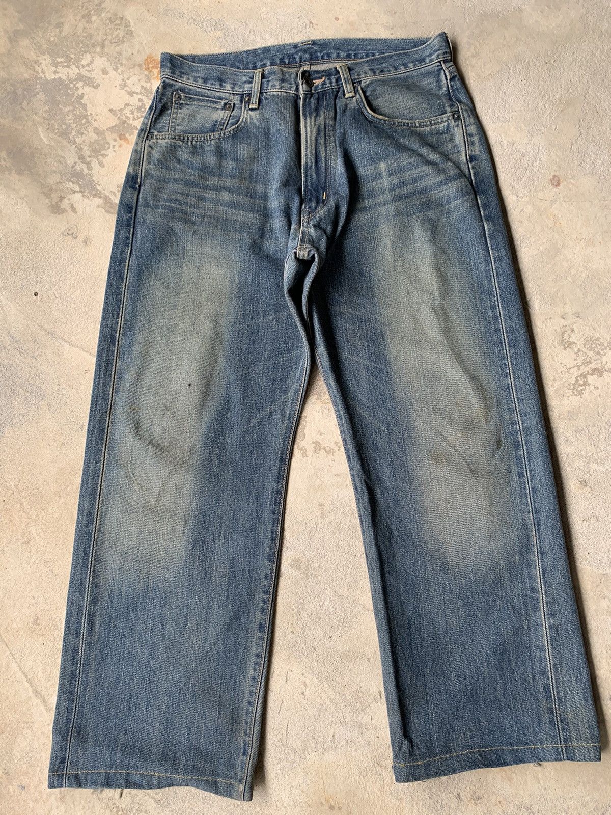 Edwin × Vintage Edwin 505 Redline Selvedge Distressed Denim Size US 31 - 1 Thumbnail