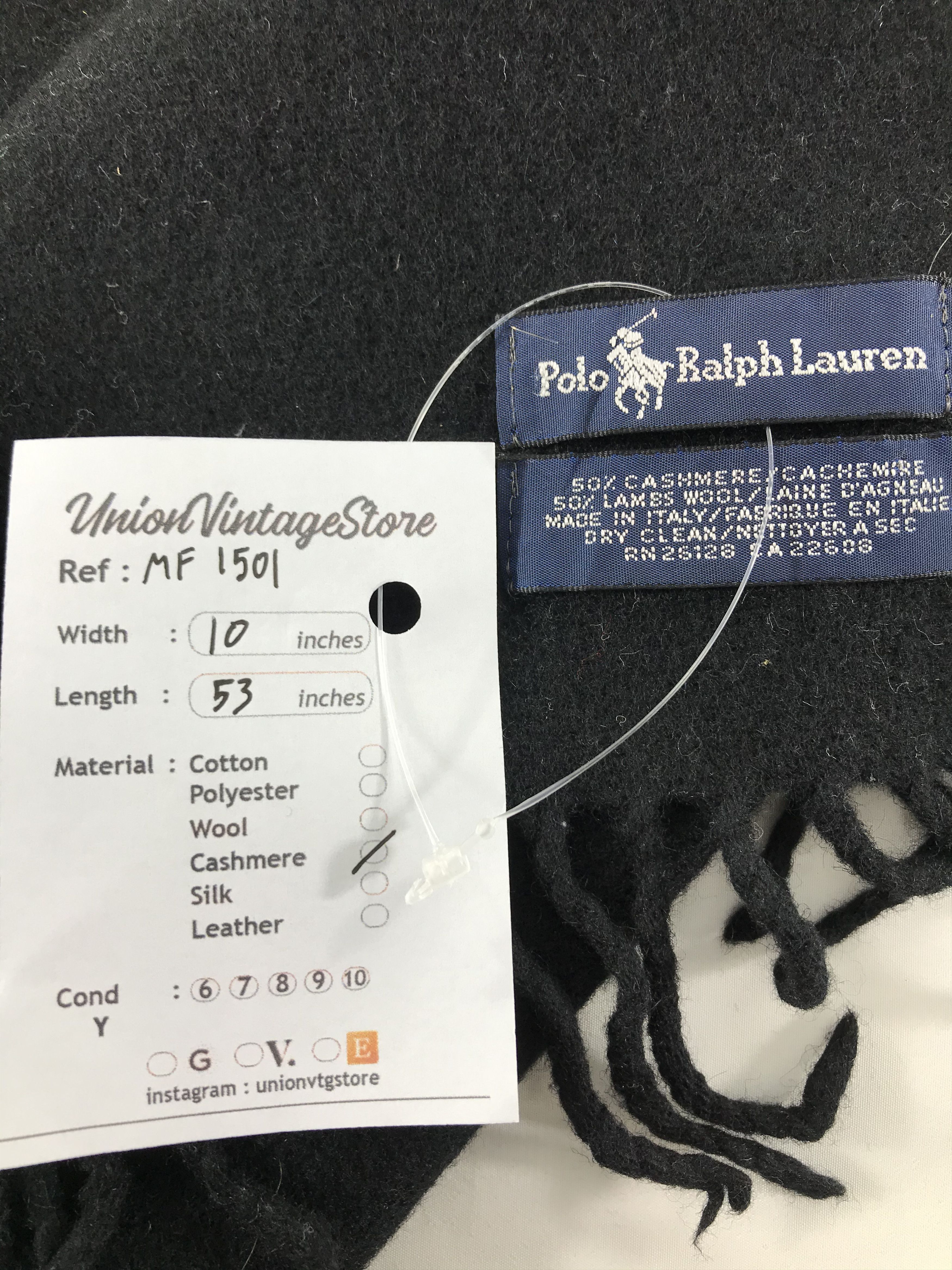 Polo Ralph Lauren Vintage Polo Ralph Lauren Scarf/Muffler/Neckwear MF1501 Size ONE SIZE - 7 Thumbnail
