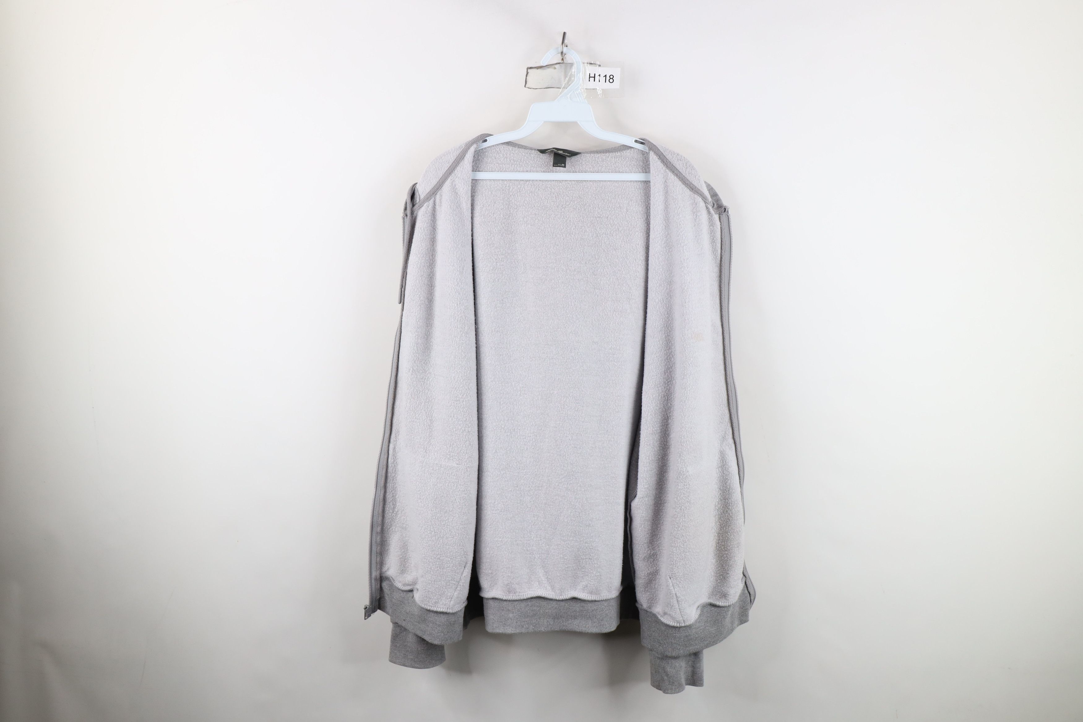 Eddie Bauer Vintage Y2K Eddie Bauer Full Zip Hoodie Sweatshirt Gray Size US M / EU 48-50 / 2 - 10 Thumbnail
