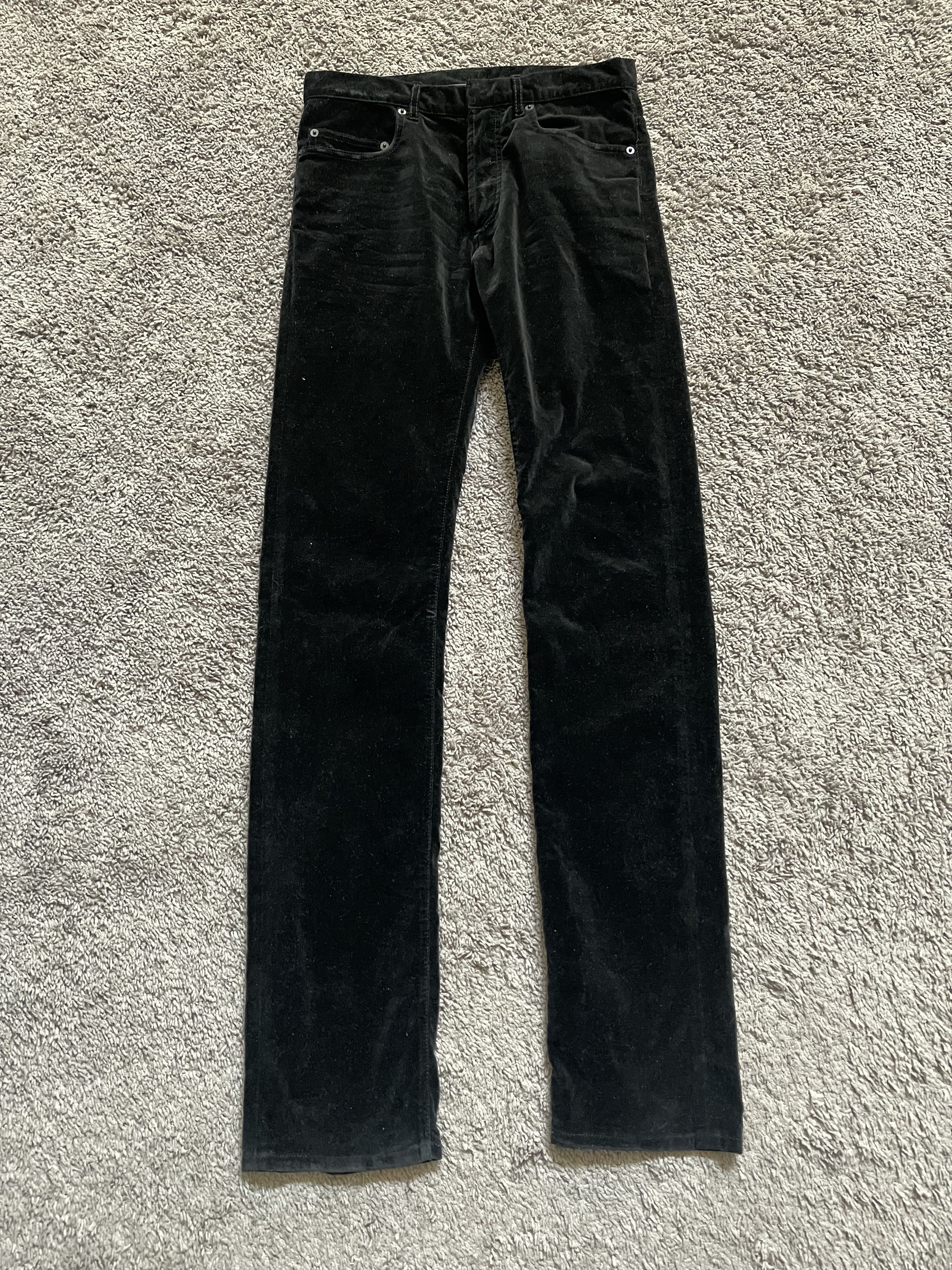 Hedi Slimane Dior Homme 05AW Velvet Denim Size US 29 - 1 Thumbnail