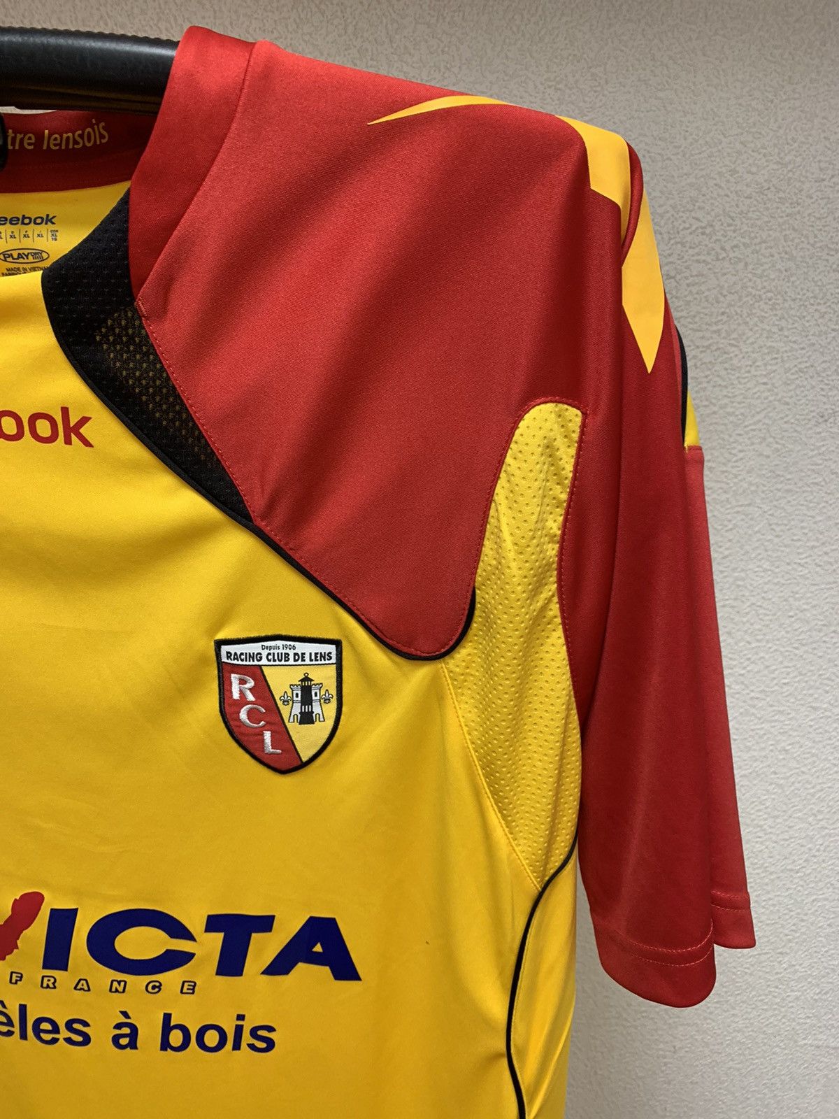 Reebok Lens racing club Rcl Reebok soccer jersey Xl France invicta Size US XL / EU 56 / 4 - 6 Thumbnail