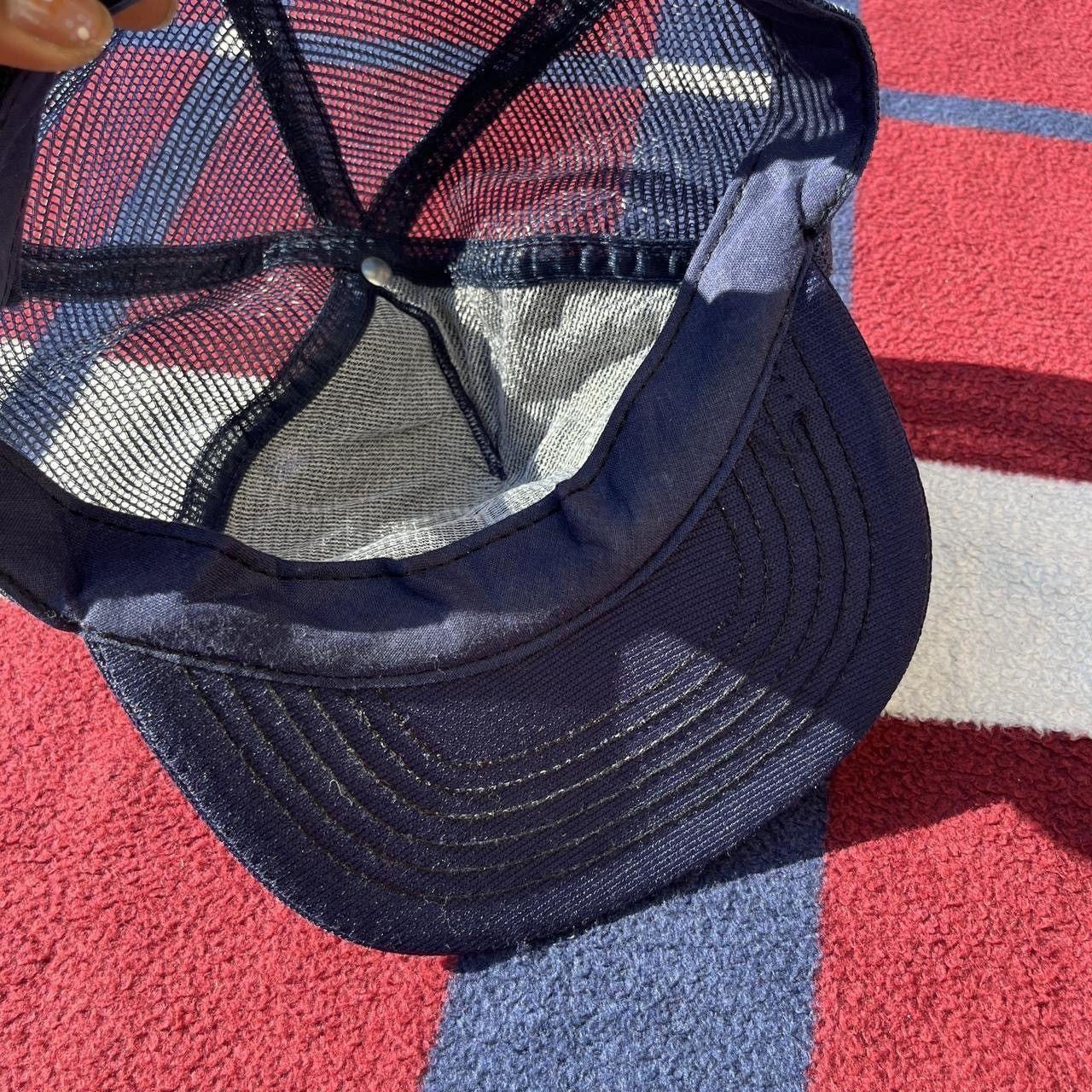 Vintage Local 138 navy blue mesh trucker hat yellow SnapBack cap Size ONE SIZE - 3 Thumbnail