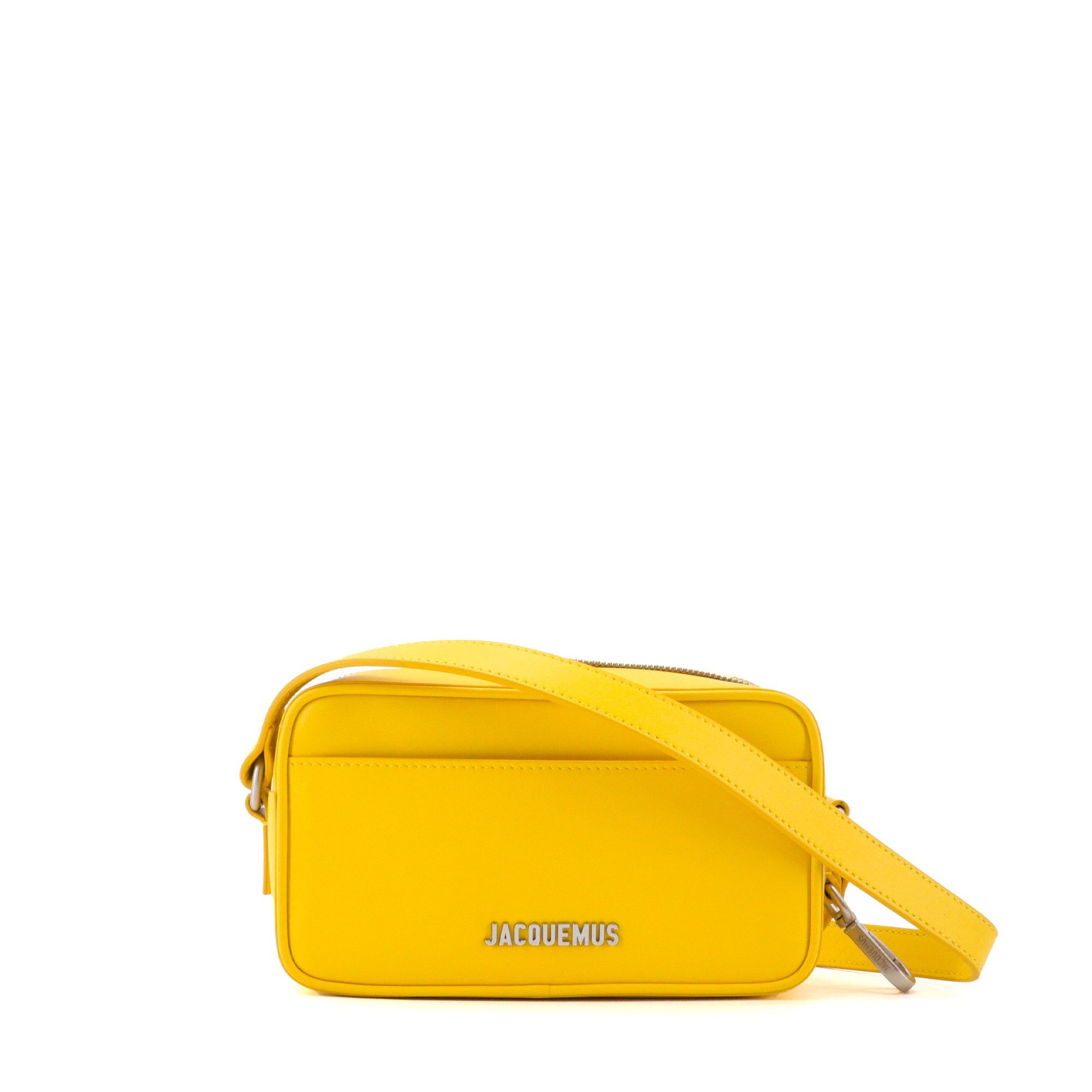 Jacquemus JACQUEMUS - Le Baneto Jacquemus shoulder bag in yellow leather Size ONE SIZE - 1 Thumbnail