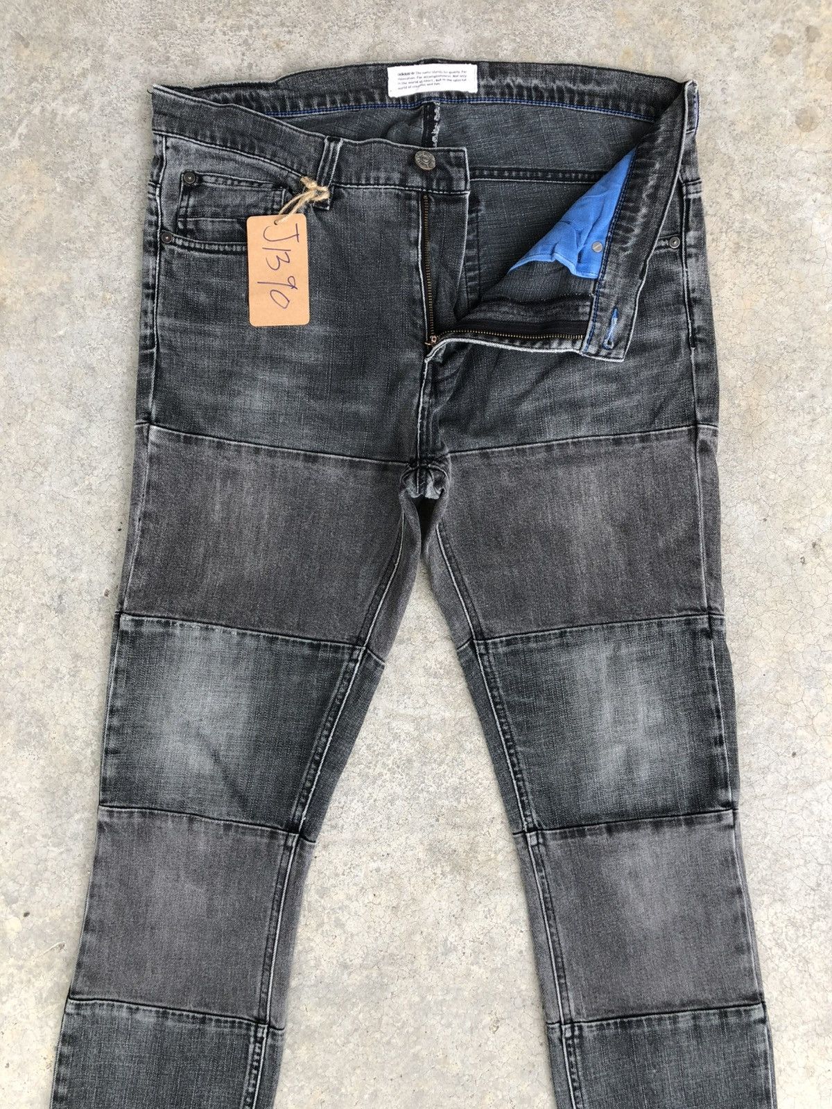 Who Decides War Adidas Distressed Jeans Patchwork Skinny Jeans Size US 34 / EU 50 - 3 Thumbnail