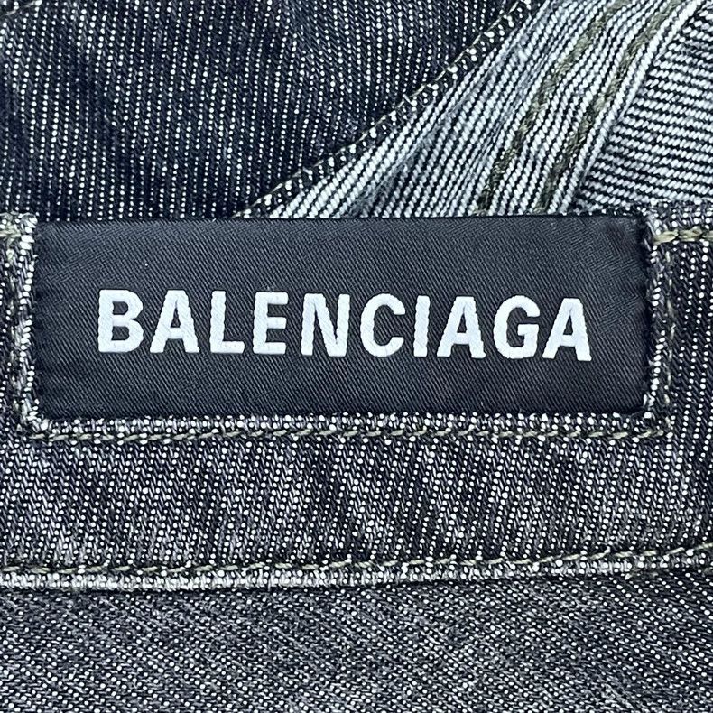 Balenciaga Balenciaga Washed Button Zip A-line Denim Skirt Size 35" - 7 Thumbnail