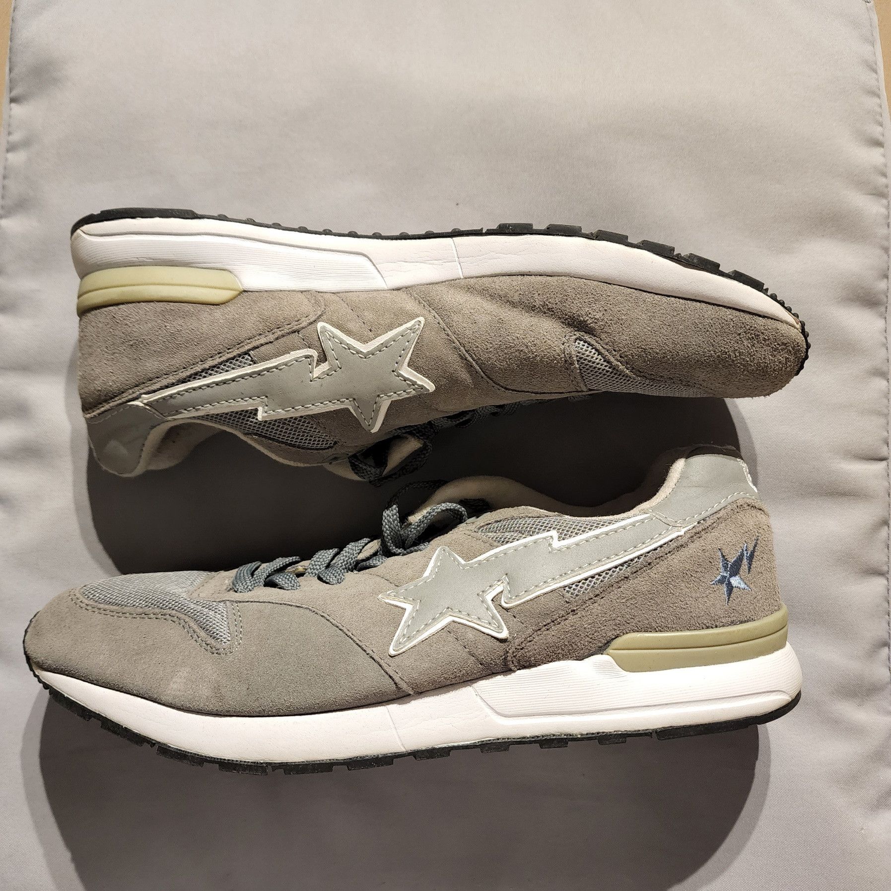 image of Bape Fivesta Shoes in Grey, Men's (Size 9)