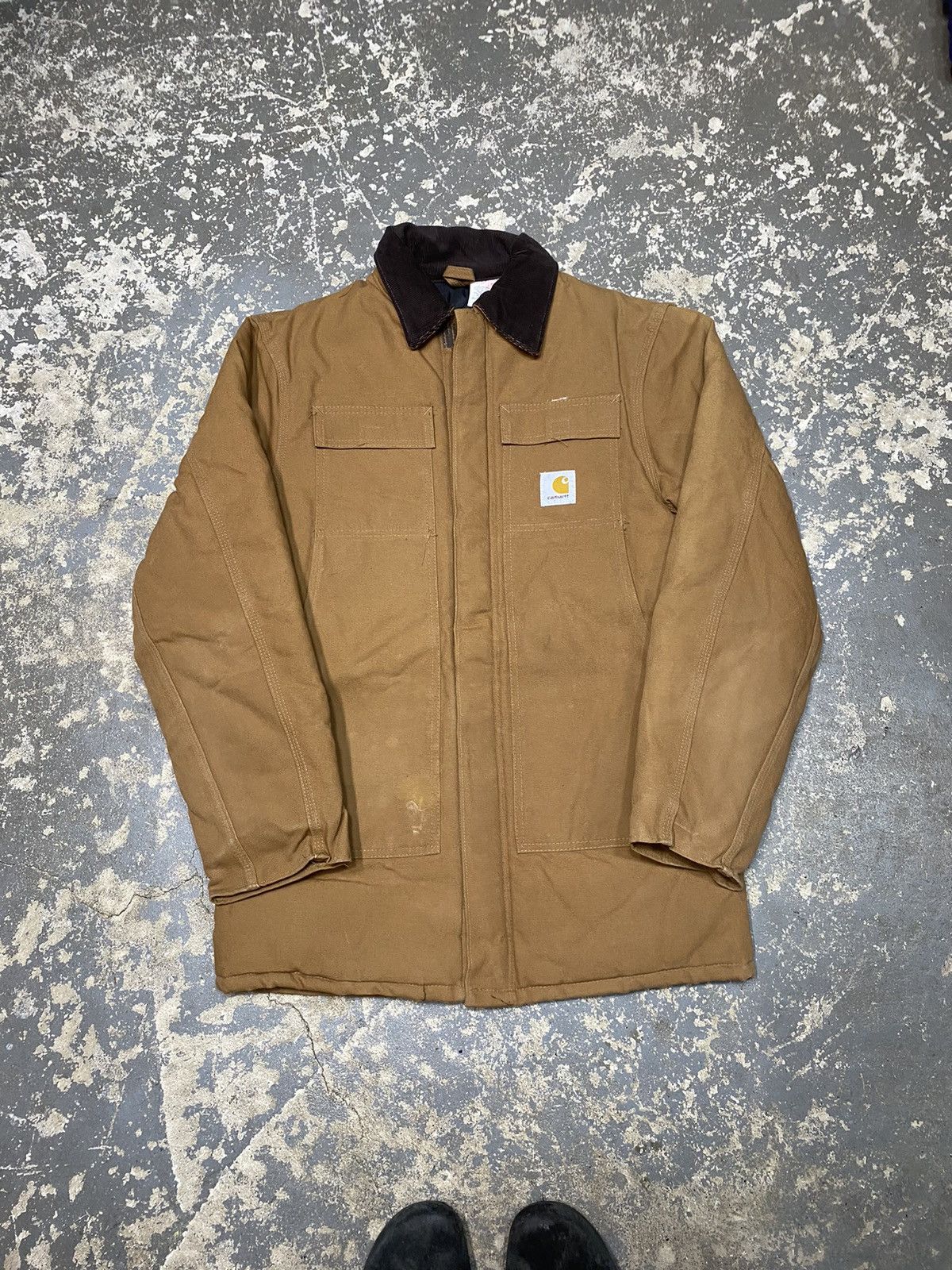 Carhartt × Vintage Vintage Carhartt Tan QuiltField Arctic Jacket CQ196 80s New Size US M / EU 48-50 / 2 - 1 Thumbnail