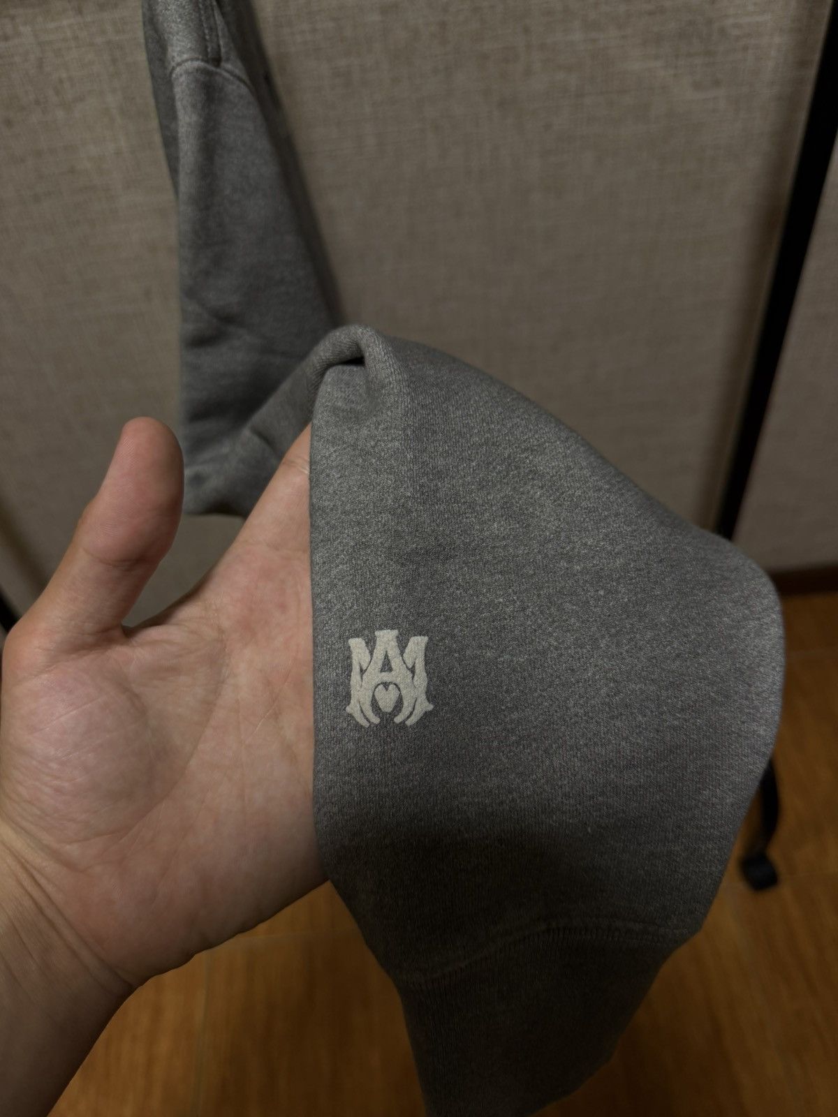 Amiri AMIRI AGED PUFF LOGO GREY SWEATSHIRT Size US S / EU 44-46 / 1 - 5 Thumbnail
