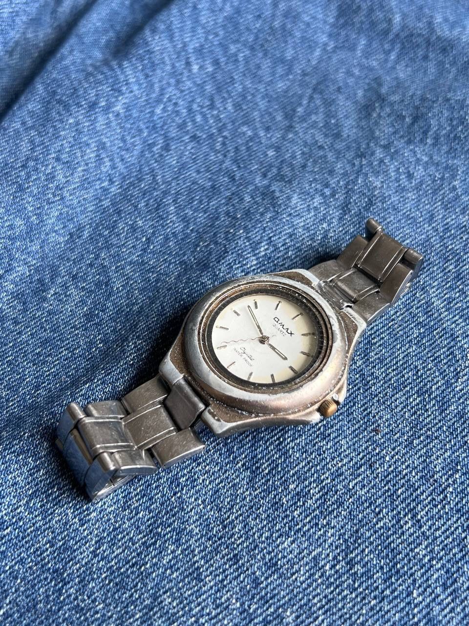 Japanese Brand × Vintage Vintage Japanese style 90s Omax Japan Watch Futuristic Steel Size ONE SIZE - 6 Thumbnail