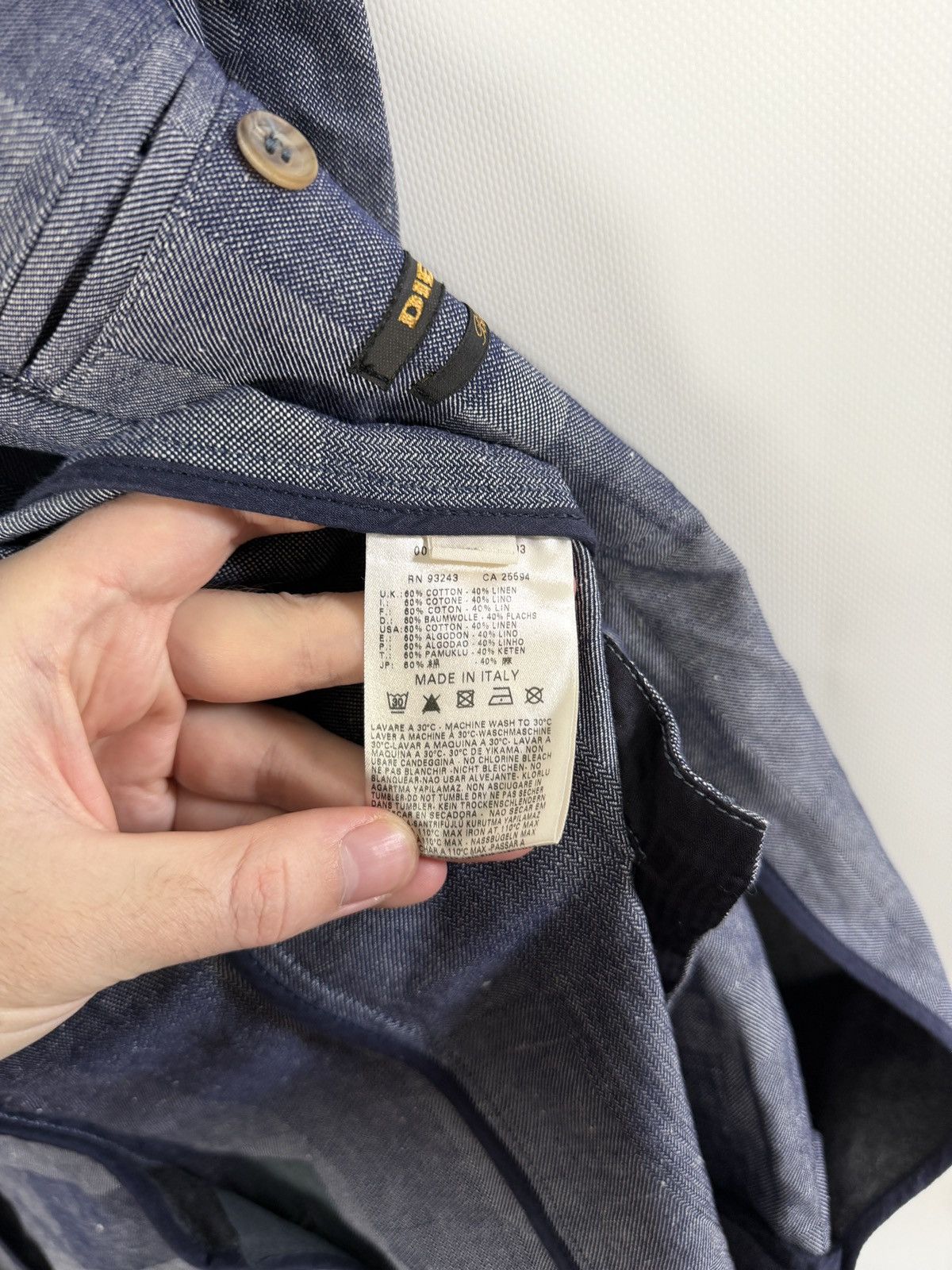 Diesel Black Gold Diesel Black Gold Denim Chambray Pattern Blazer Jacket Italy Size US L / EU 52-54 / 3 - 10 Thumbnail