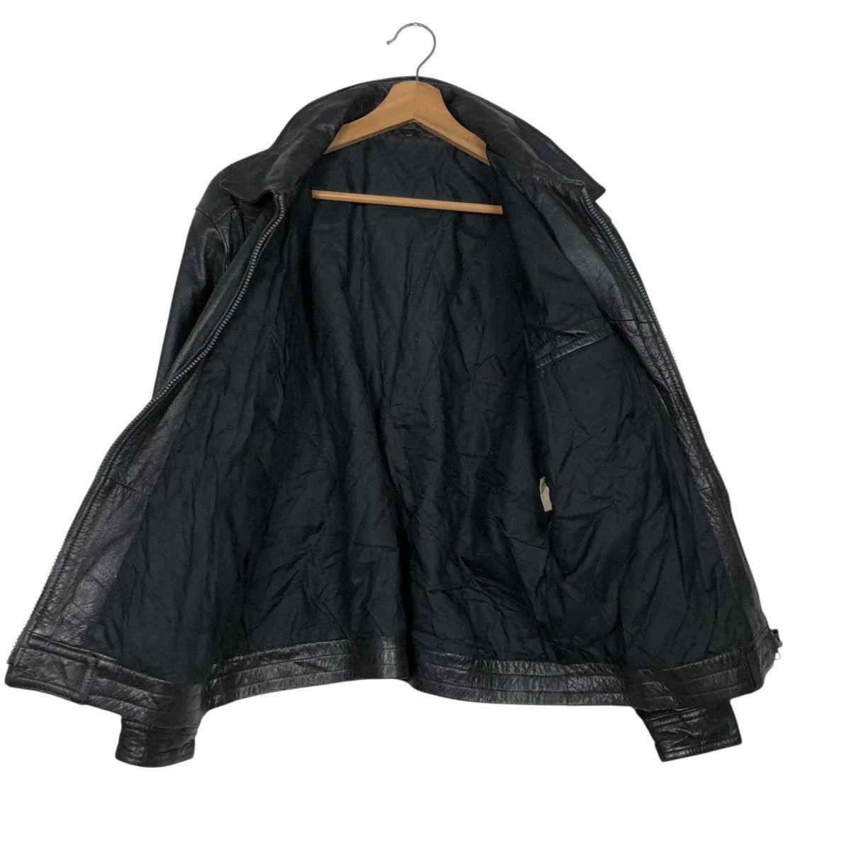 Japanese Brand 🔥VINTAGE BIKER LEATHER JACKET UNBRANDED ISSEY MIYAKE Size US M / EU 48-50 / 2 - 15 Thumbnail