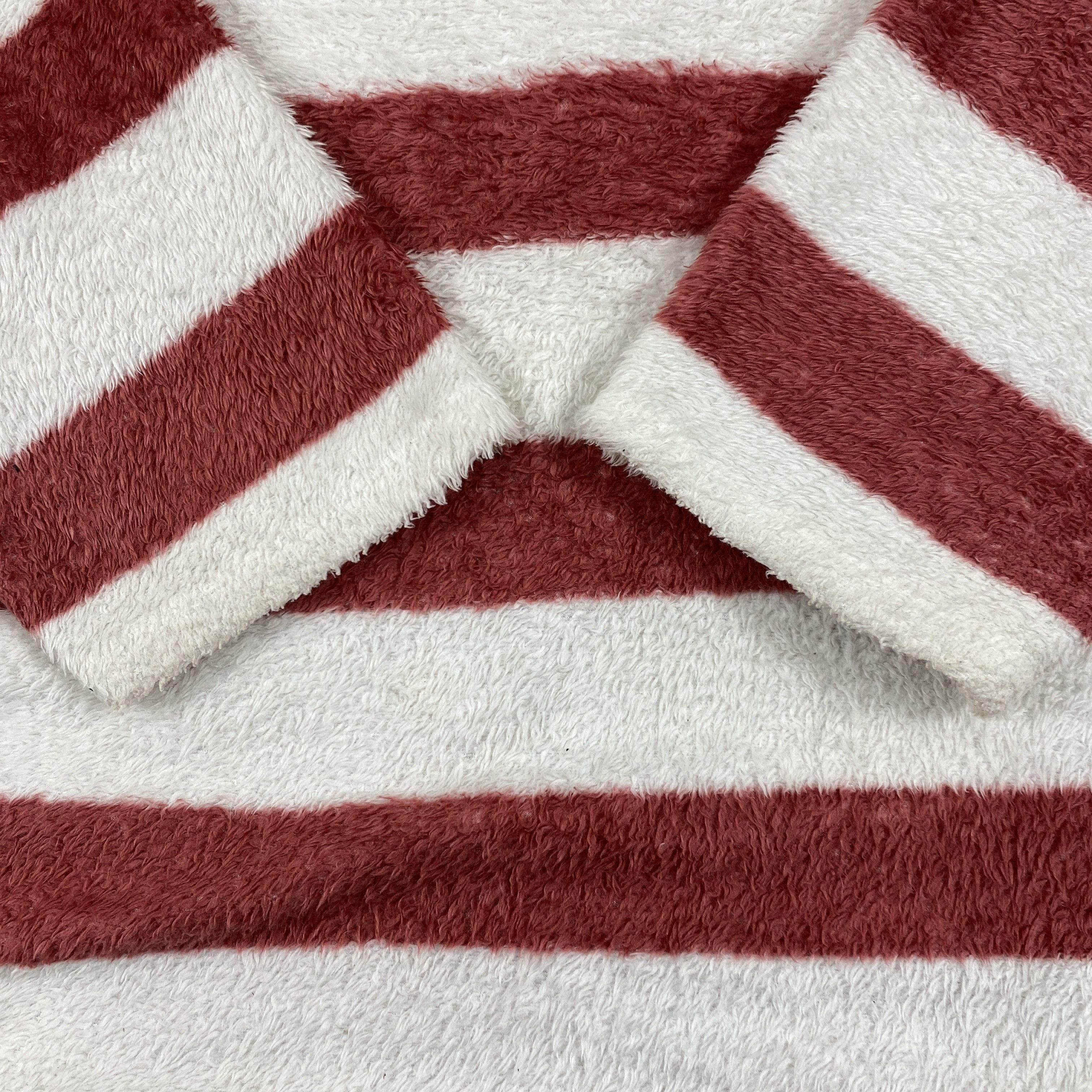 Cartoon Network Uniqlo Peanuts Snoopy Stripe Fleece Hoodie- J486 Size US M / EU 48-50 / 2 - 6 Thumbnail