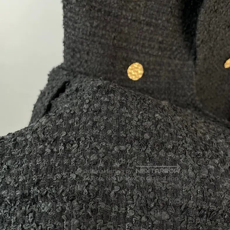 Louis Vuitton Louis Vuitton Sleeveless black tweed dress Size XXS / US 00 / IT 34 - 4 Thumbnail