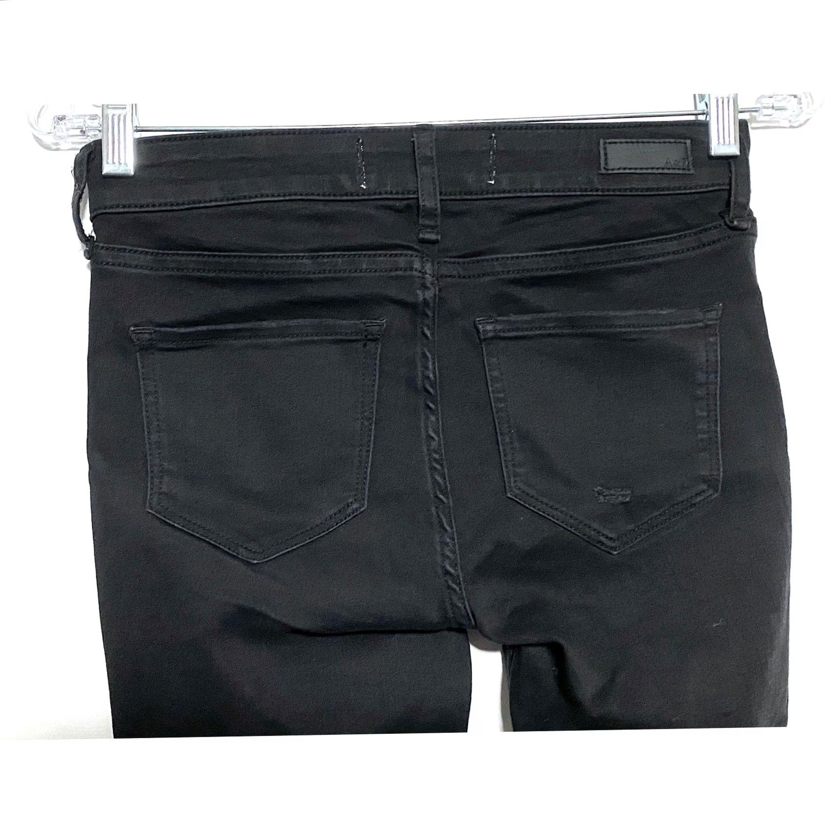 Abercrombie & Fitch Abercrombie & Fitch Black Jeans Legging Mid Rise Womens 24 00R Distressed NWT Jeans Legging 5-Pocket Design Womens Size 42" / US 20 - 7 Thumbnail