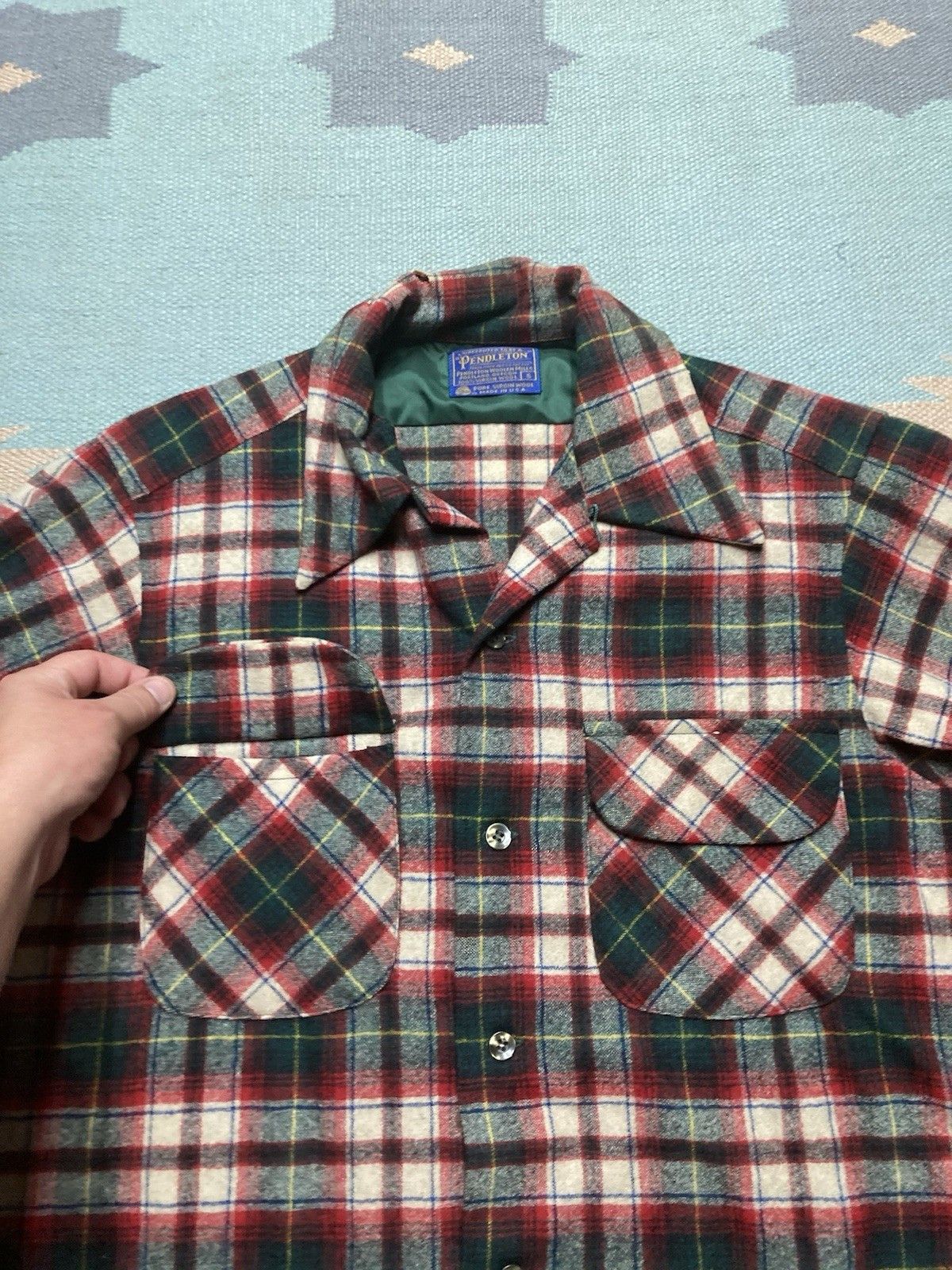 Vintage 60s Pendleton loop collar board shirt plaid Christmas small Size US S / EU 44-46 / 1 - 3 Thumbnail