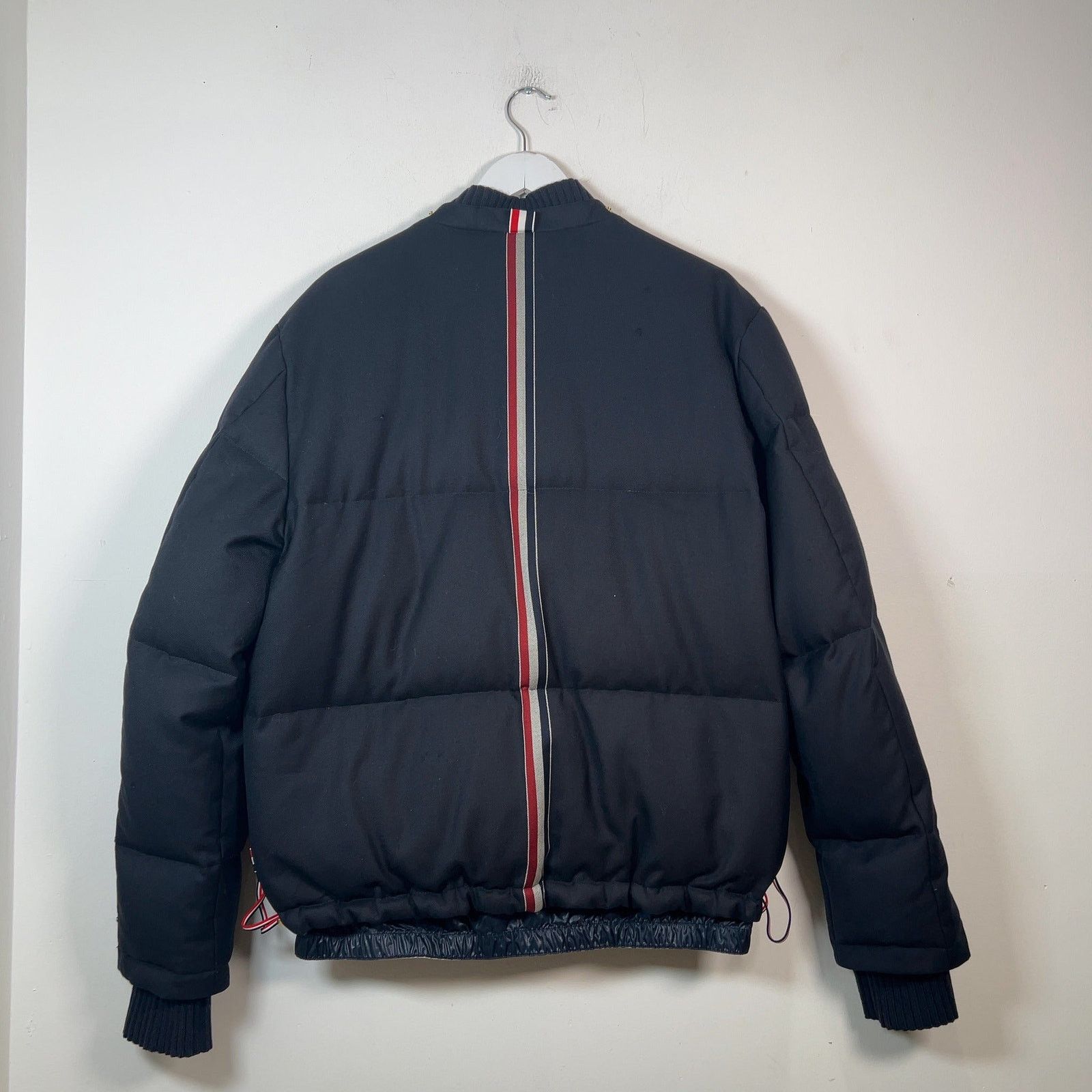 Thom Browne Thom Browne Navy Down Bomber Puffer Jacket Size 3 Size US L / EU 52-54 / 3 - 8 Thumbnail